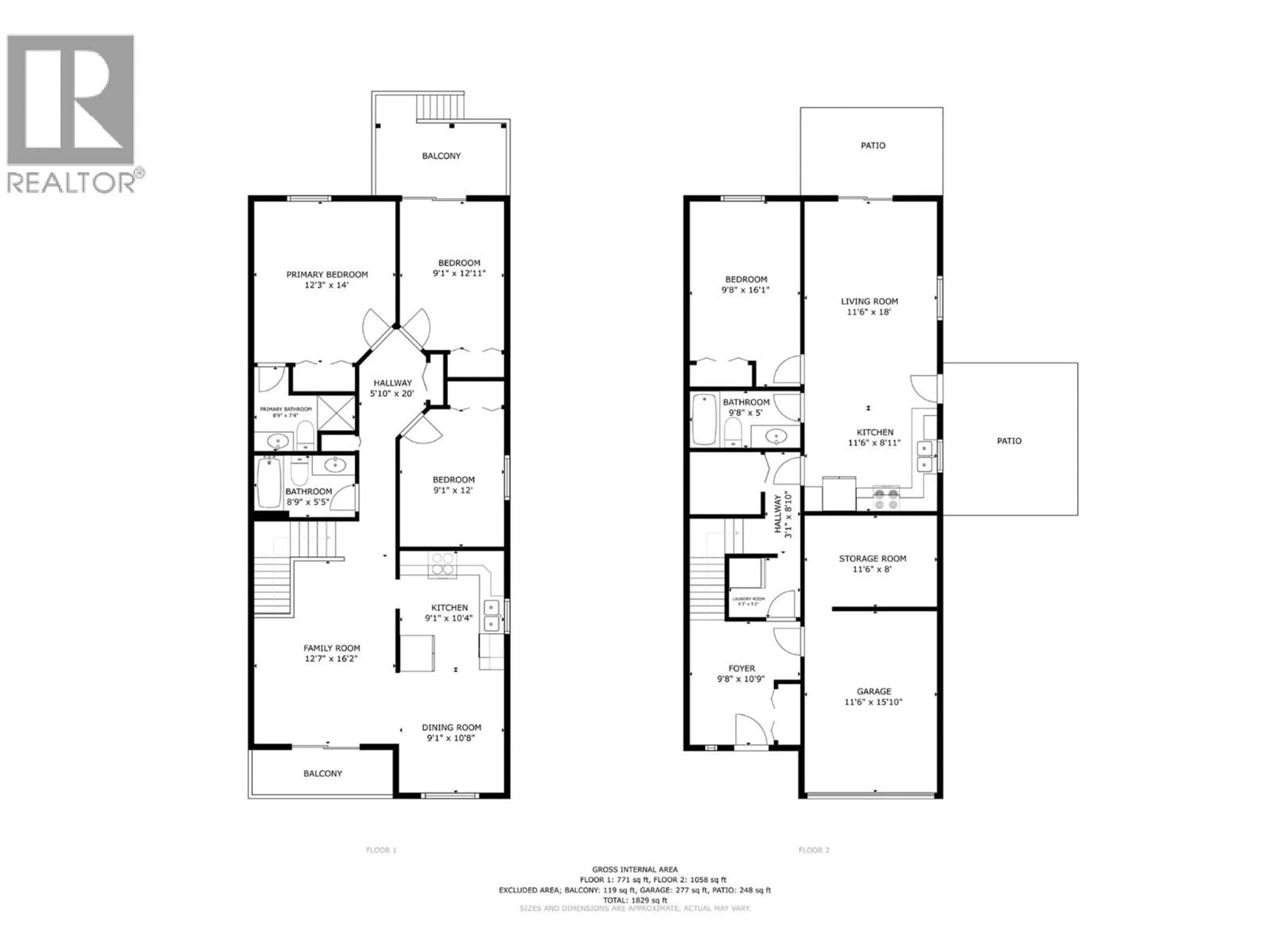 Floor plan for 416 SUMAC ROAD EAST, Kelowna British Columbia V1X7N2