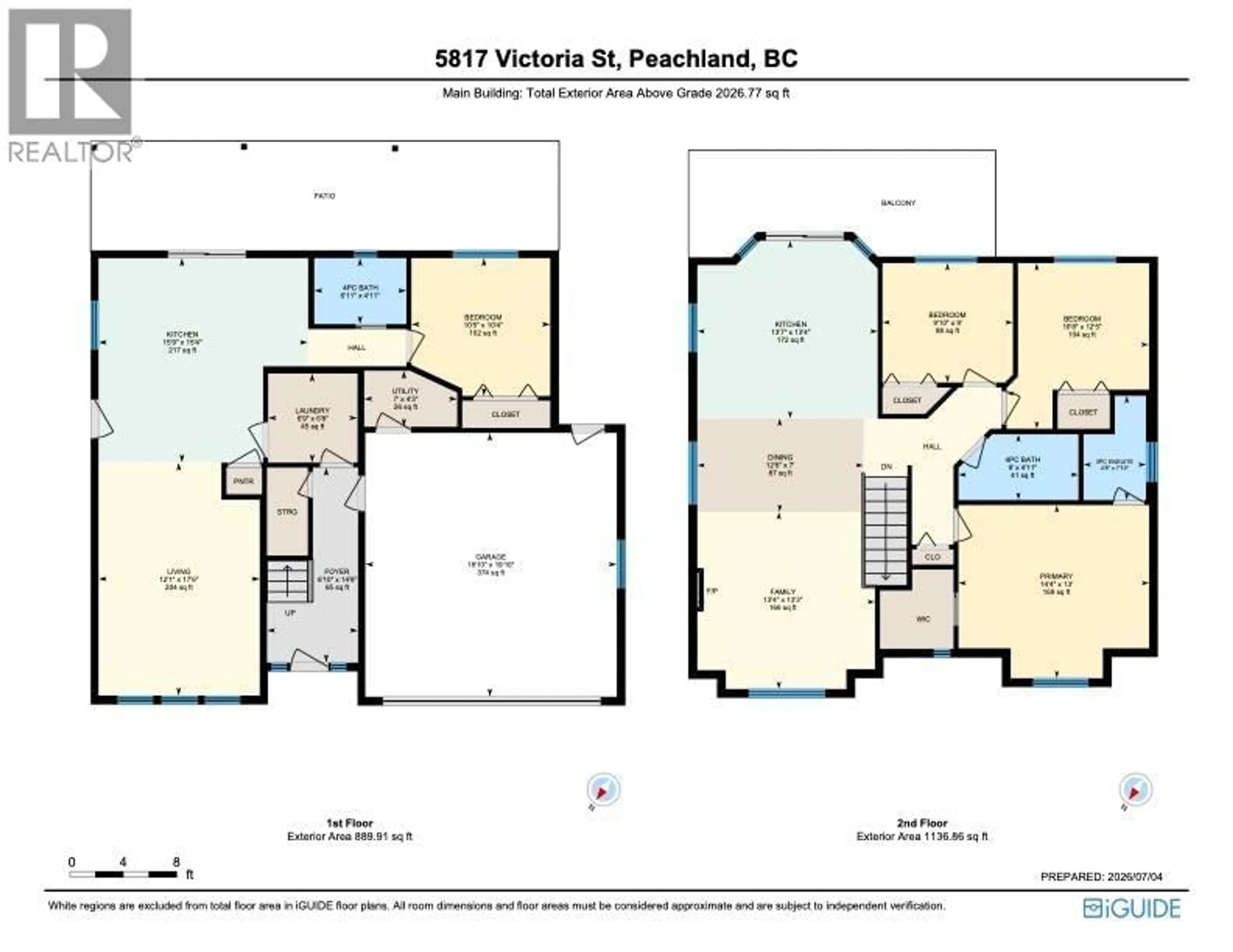 Floor plan for 5817 VICTORIA STREET, Peachland British Columbia V0H1X4