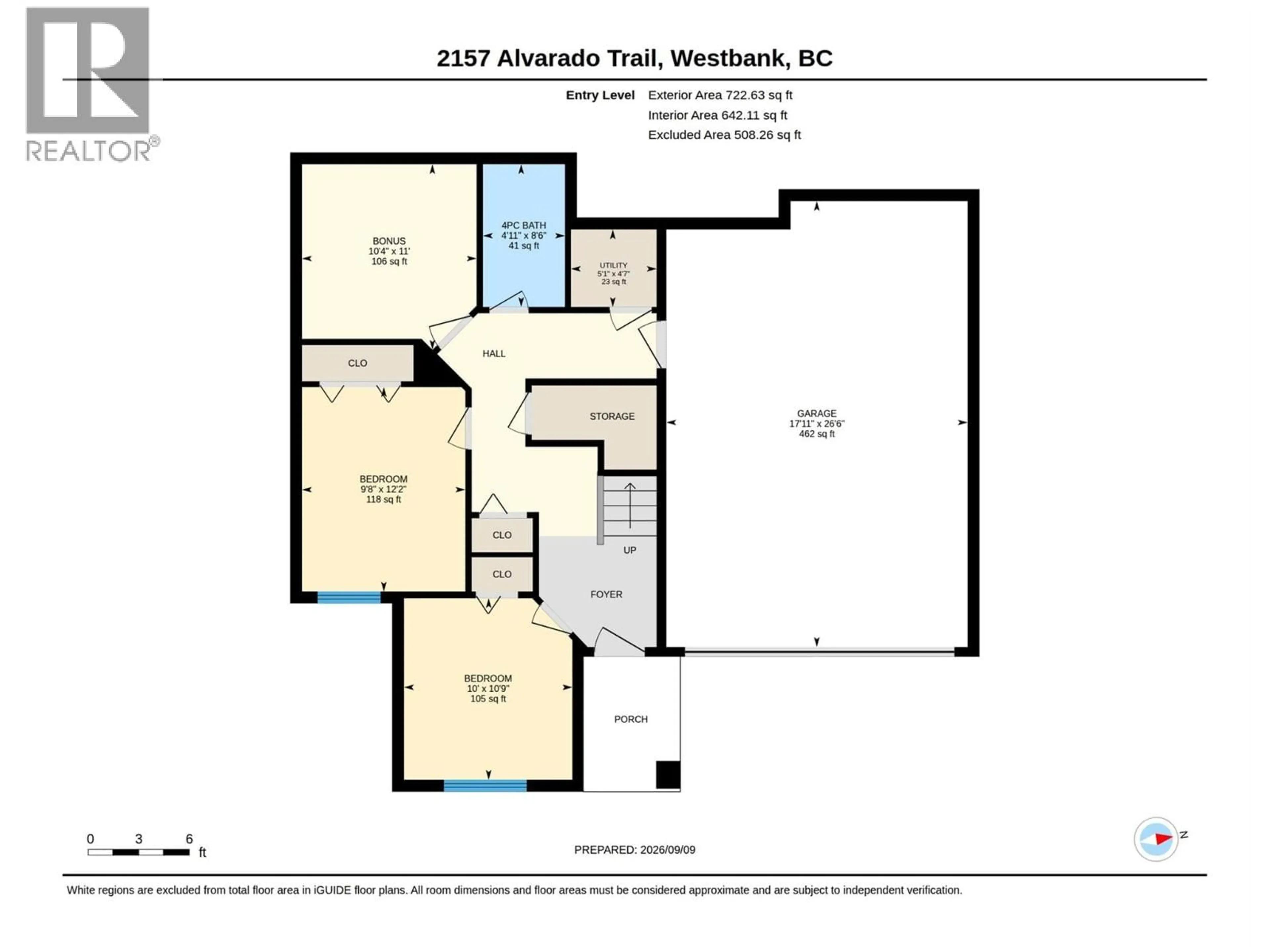 Floor plan for 2157 ALVARADO TRAIL, Westbank British Columbia V4T3B8