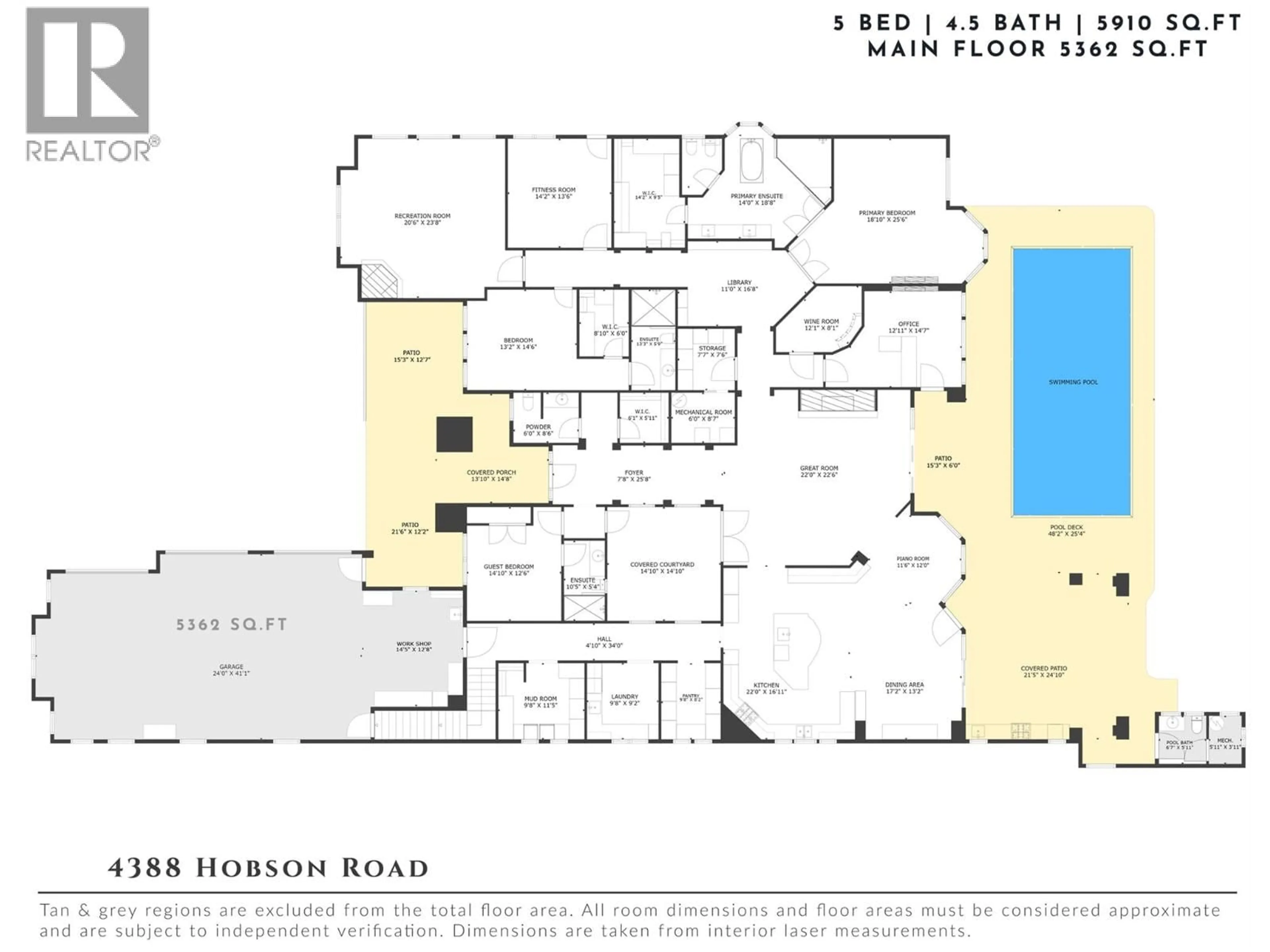 Floor plan for 4388 HOBSON ROAD, Kelowna British Columbia V1W1Y3