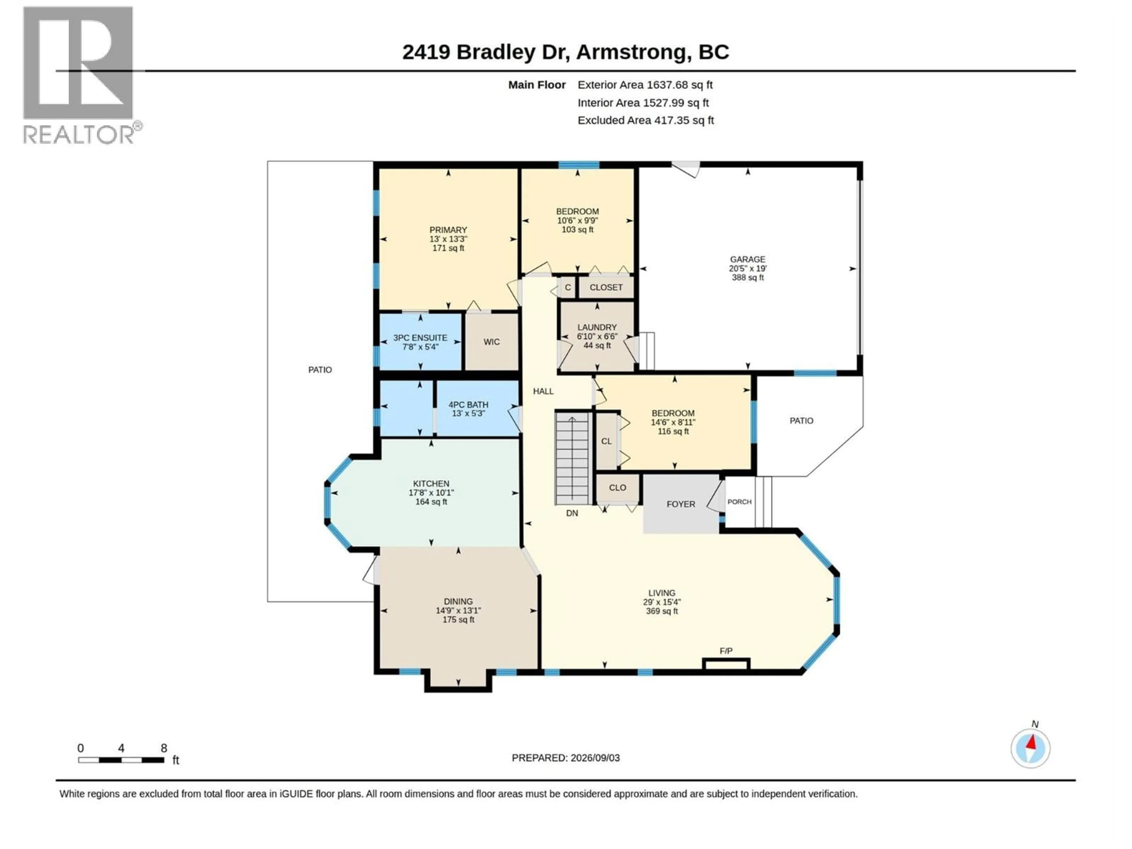 Floor plan for 2419 BRADLEY DRIVE, Armstrong British Columbia V0E1B1
