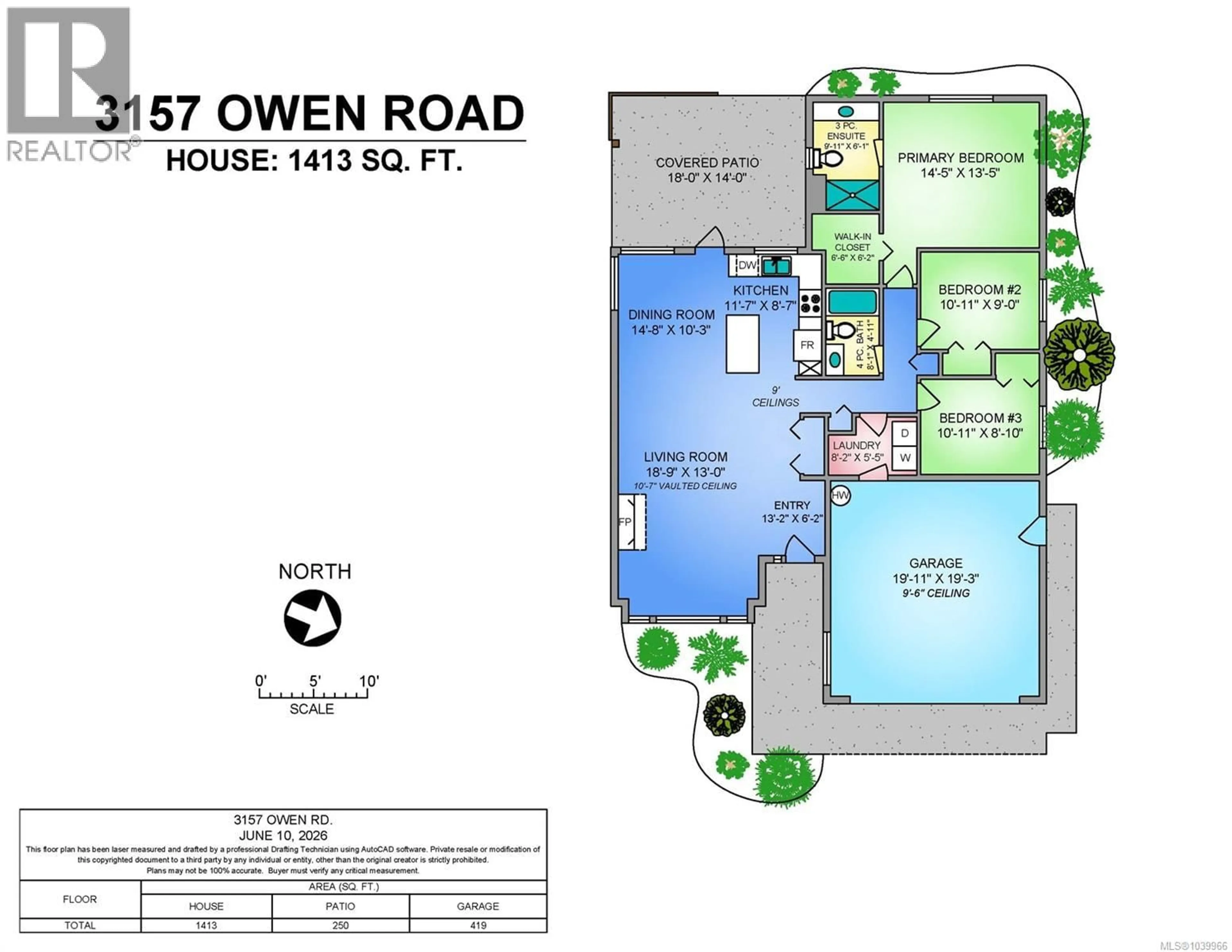 Floor plan for 3157 OWEN PLACE, Campbell River British Columbia V9H0B4
