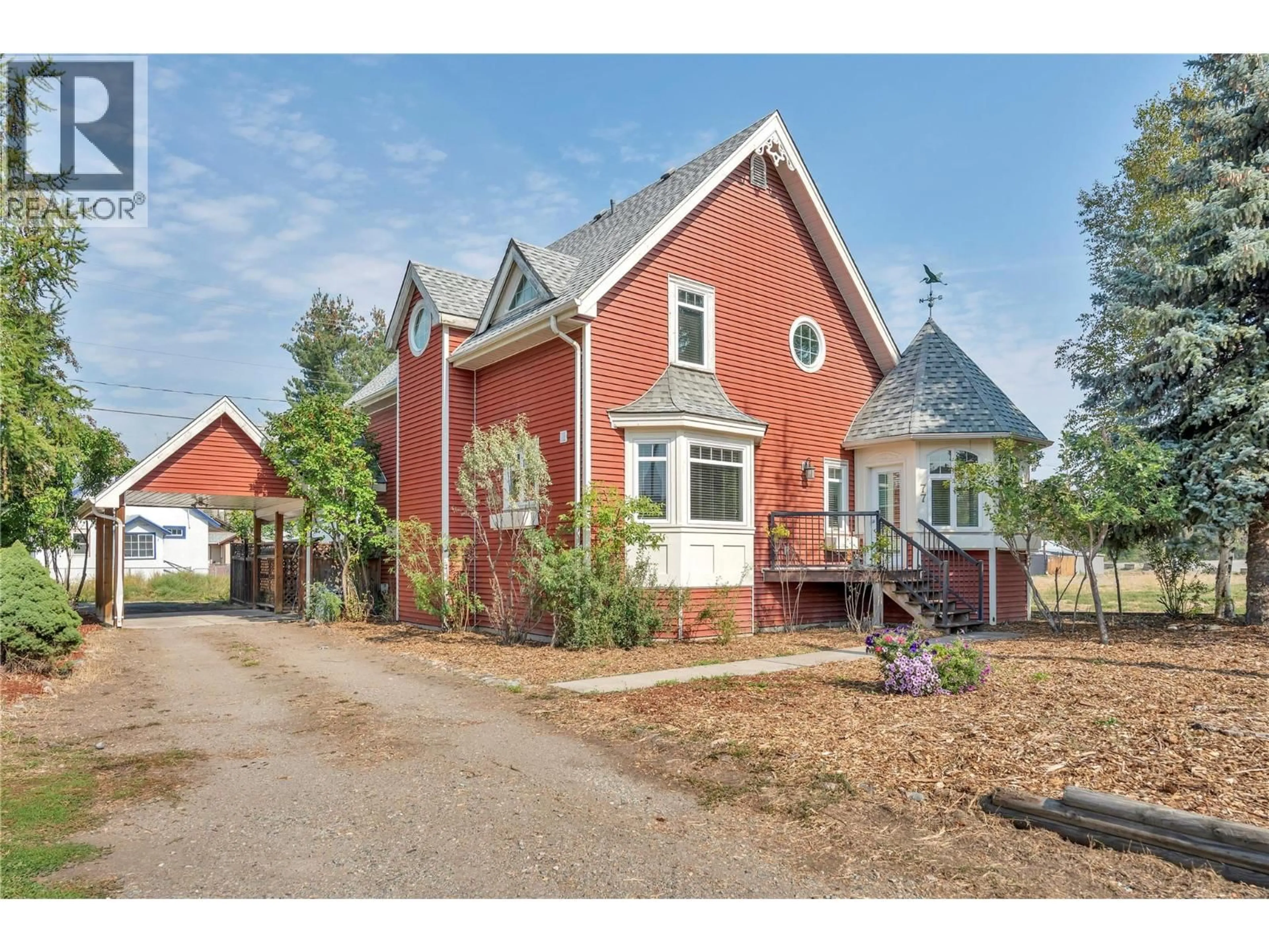 Home with brick exterior material, street for 77 TAPTON AVENUE, Princeton British Columbia V0X1W0