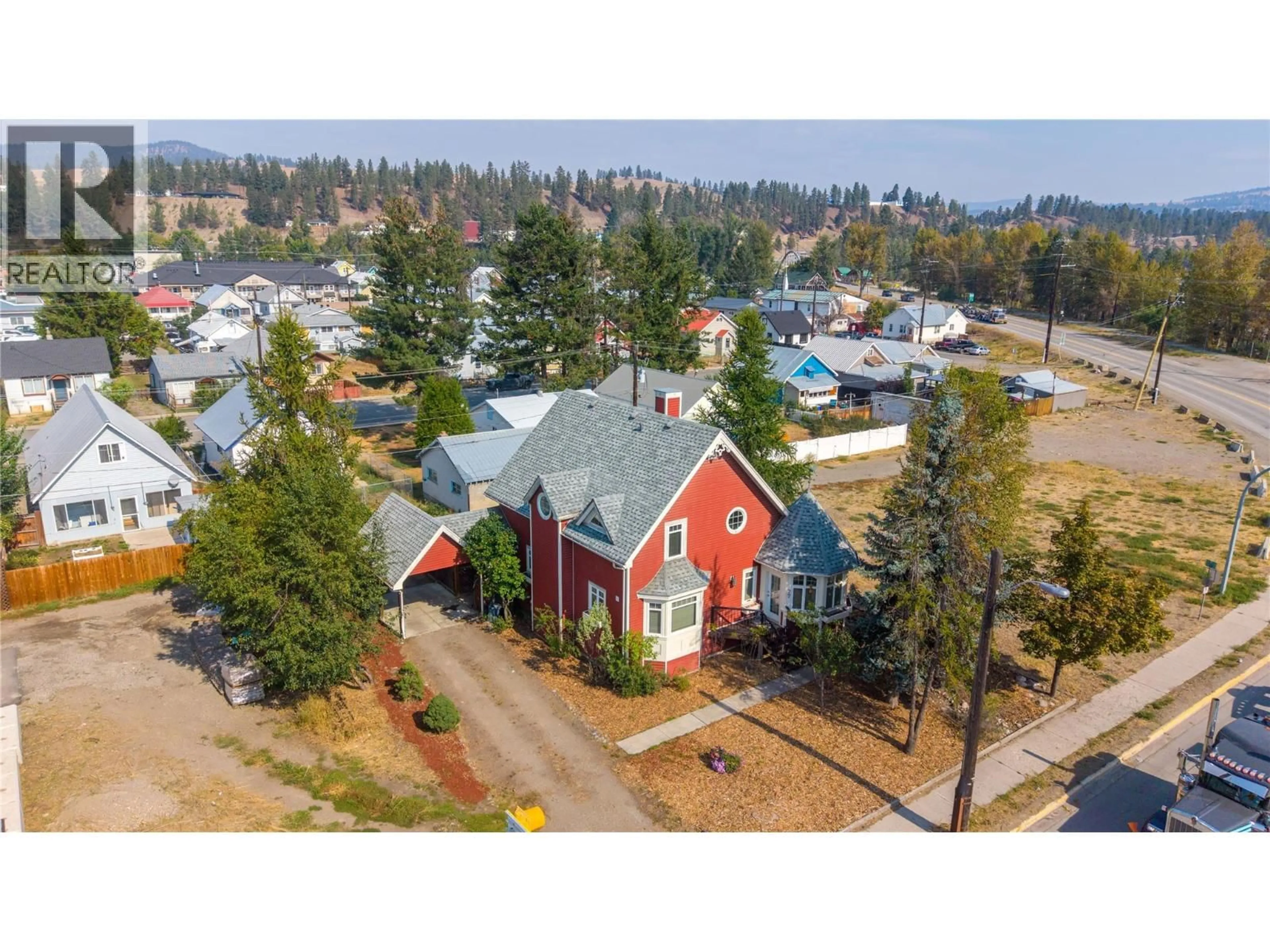 A pic from outside/outdoor area/front of a property/back of a property/a pic from drone, unknown for 77 TAPTON AVENUE, Princeton British Columbia V0X1W0