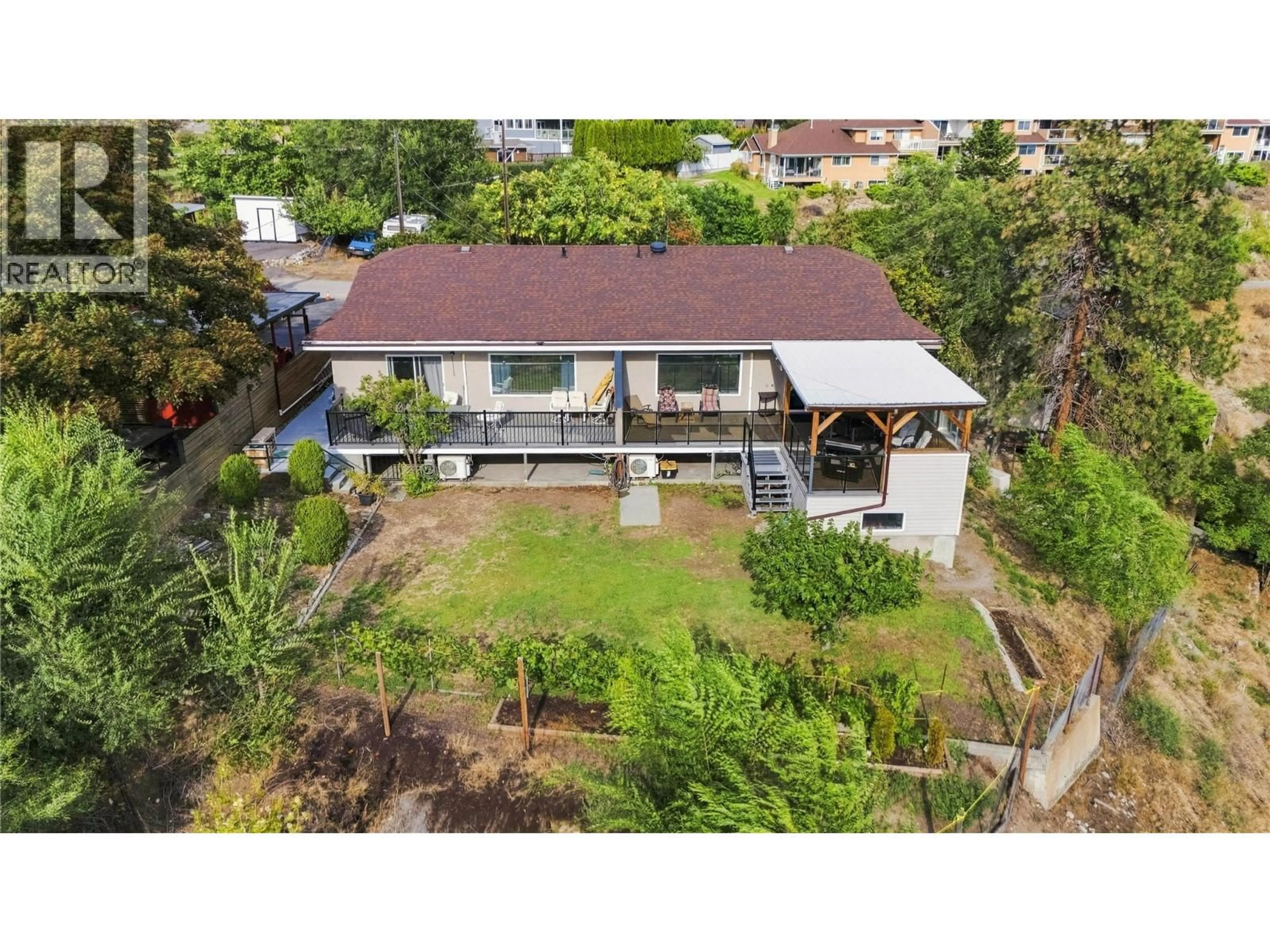 A pic from outside/outdoor area/front of a property/back of a property/a pic from drone, street for 355 & 357 GWYER STREET, Penticton British Columbia V2A1R2