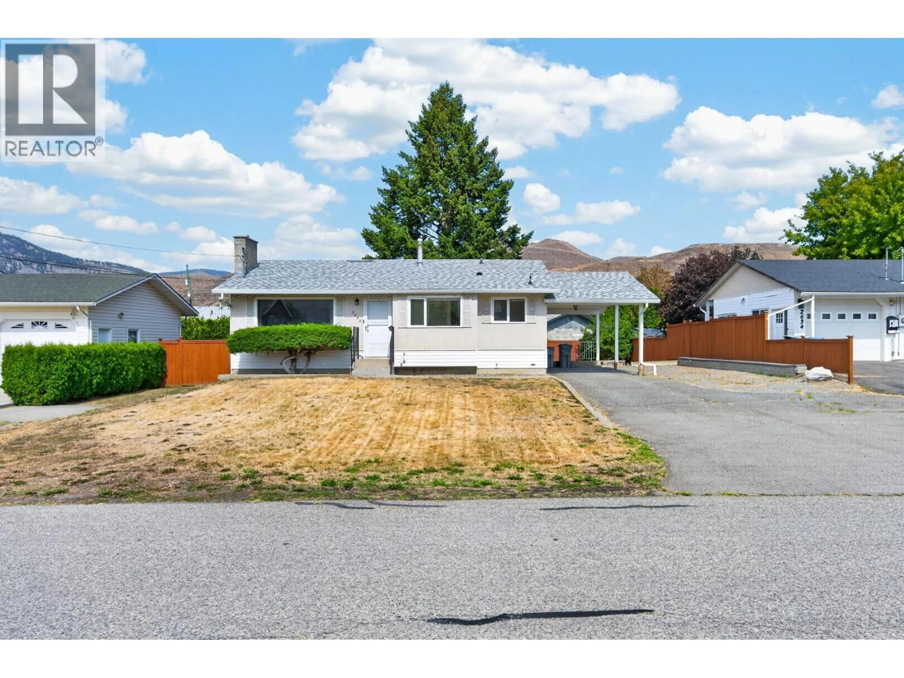 A pic from outside/outdoor area/front of a property/back of a property/a pic from drone, street for 2640 ARGYLE AVENUE, Kamloops British Columbia V2B4T8