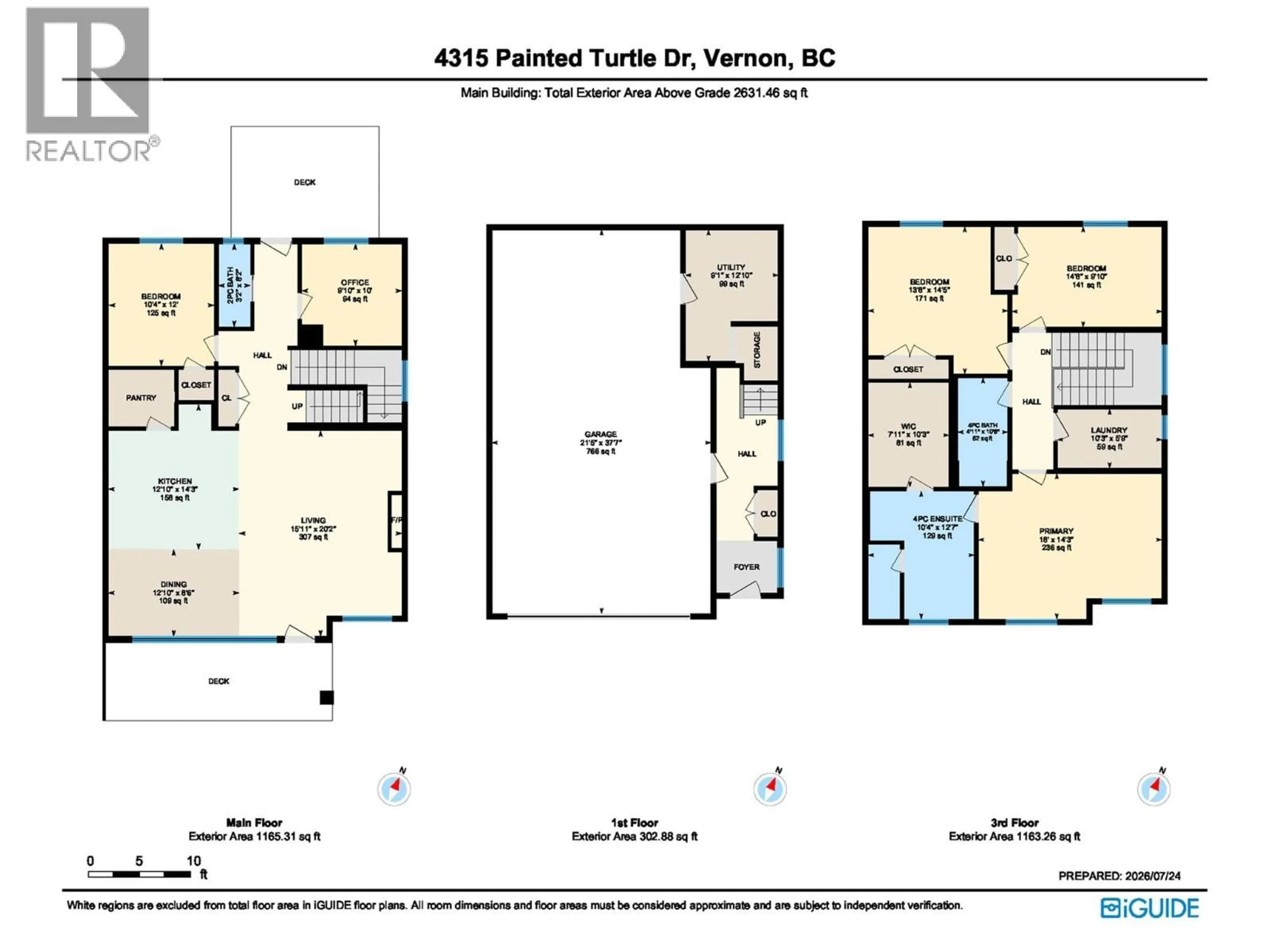 Floor plan for 4315 PAINTED TURTLE DRIVE, Vernon British Columbia V1H1A2