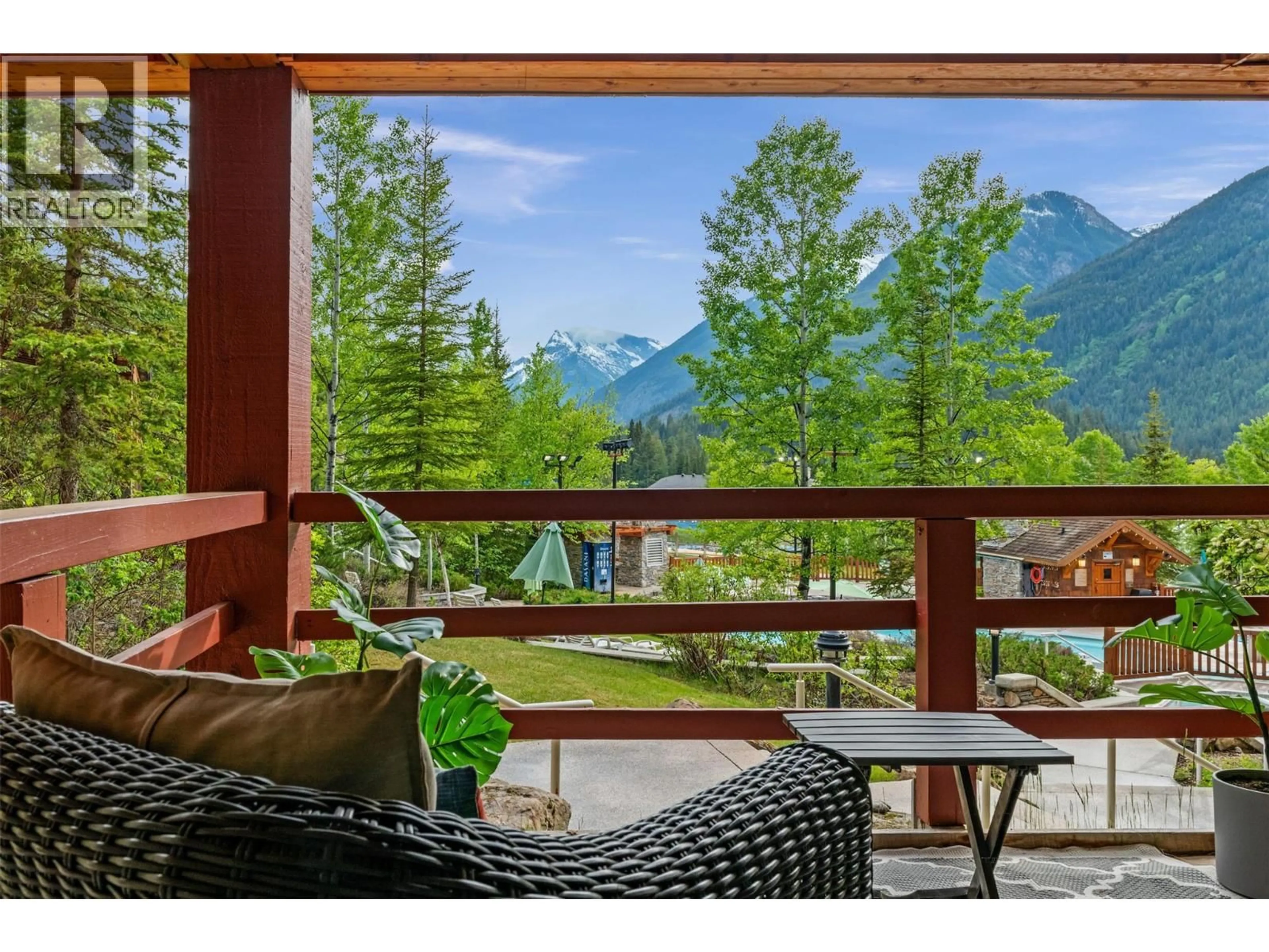 Balcony in the apartment, mountain view for 113 - 2080 SUMMIT DRIVE, Panorama British Columbia V0A1T0