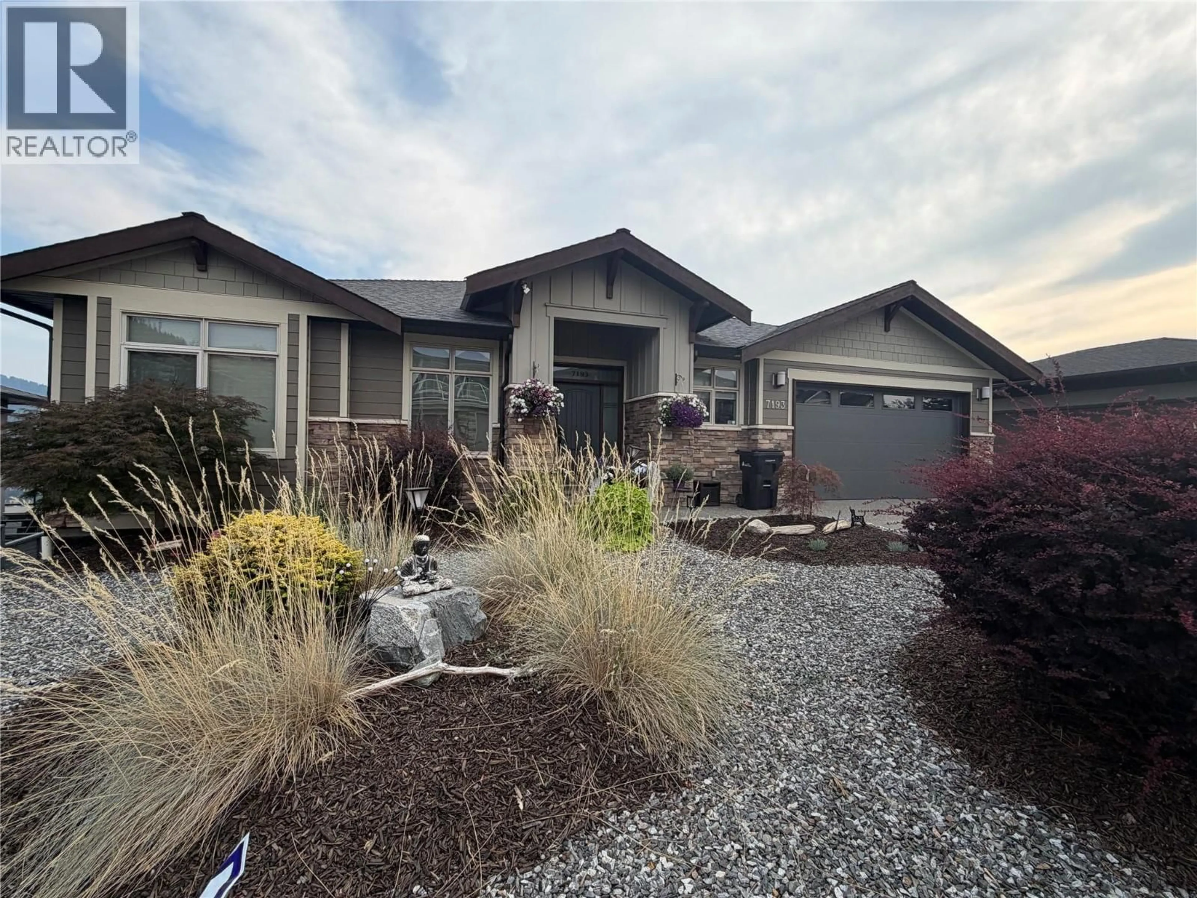 Home with vinyl exterior material, street for 7193 APEX DRIVE, Vernon British Columbia V1B4E4