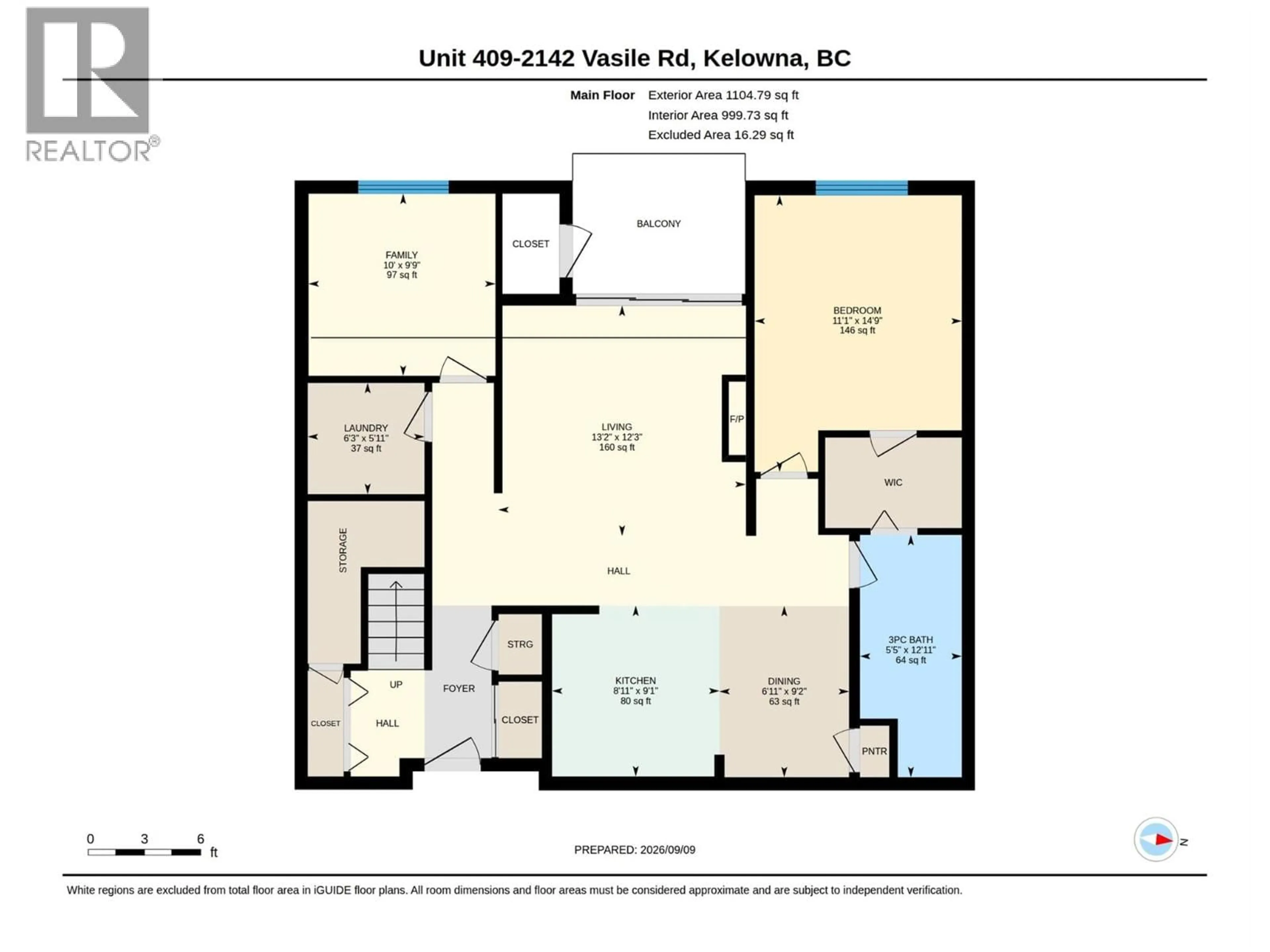 Floor plan for #409 - 2142 VASILE ROAD, Kelowna British Columbia V1Y6H5