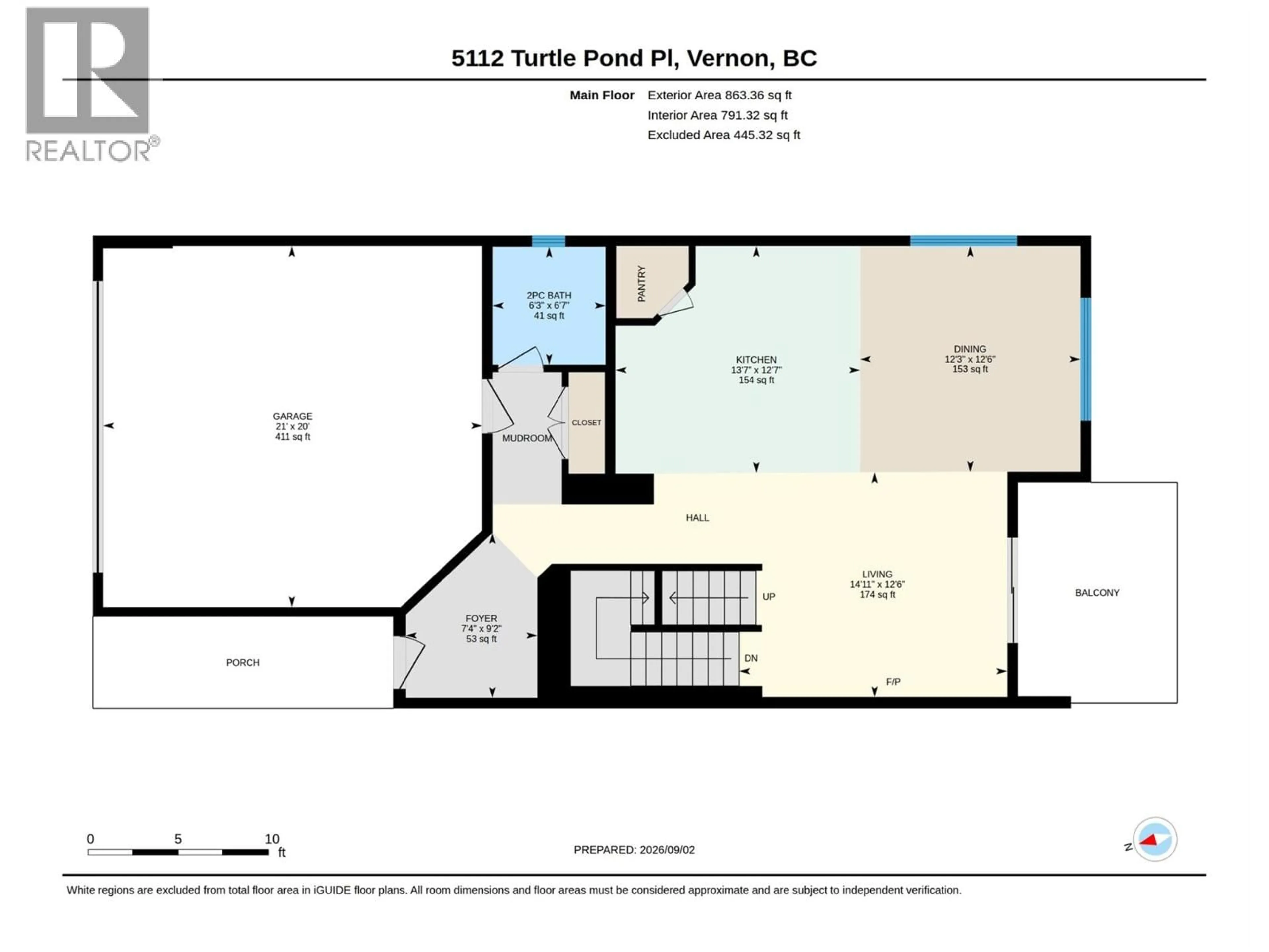 Floor plan for 5112 TURTLE POND COURT, Vernon British Columbia V1T9W2