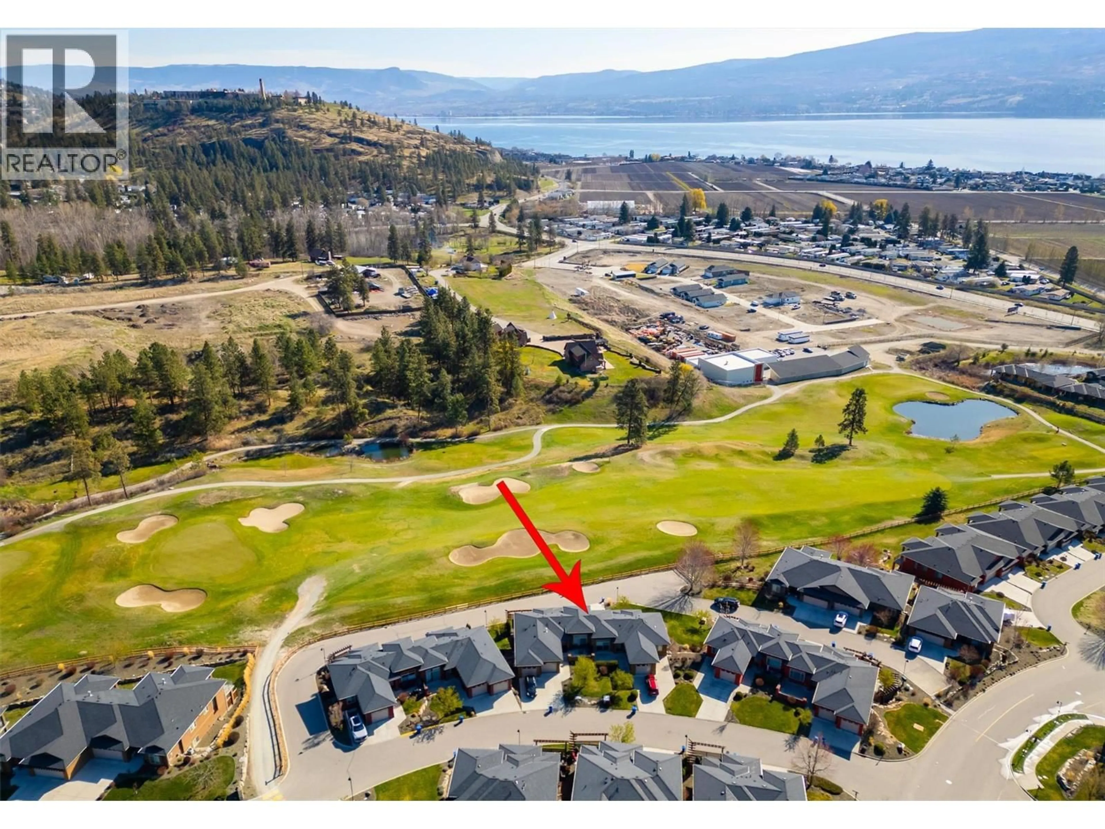 A pic from outside/outdoor area/front of a property/back of a property/a pic from drone, water/lake/river/ocean view for 2085 CANDALERA LANE, West Kelowna British Columbia V4T3K2