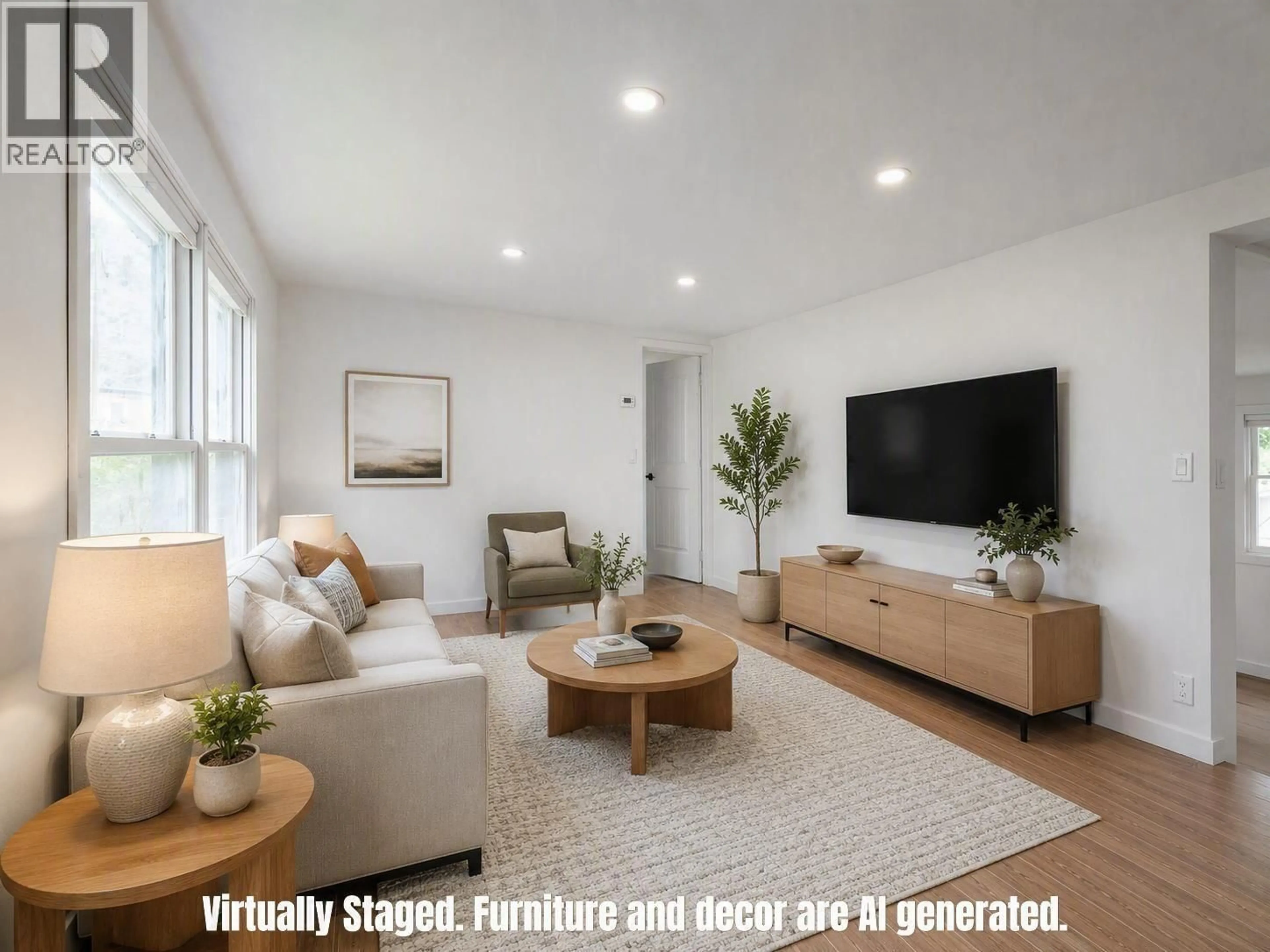 Living room with furniture, wood/laminate floor for 74 - 1175 ROSE HILL ROAD, Kamloops British Columbia V2B0B6