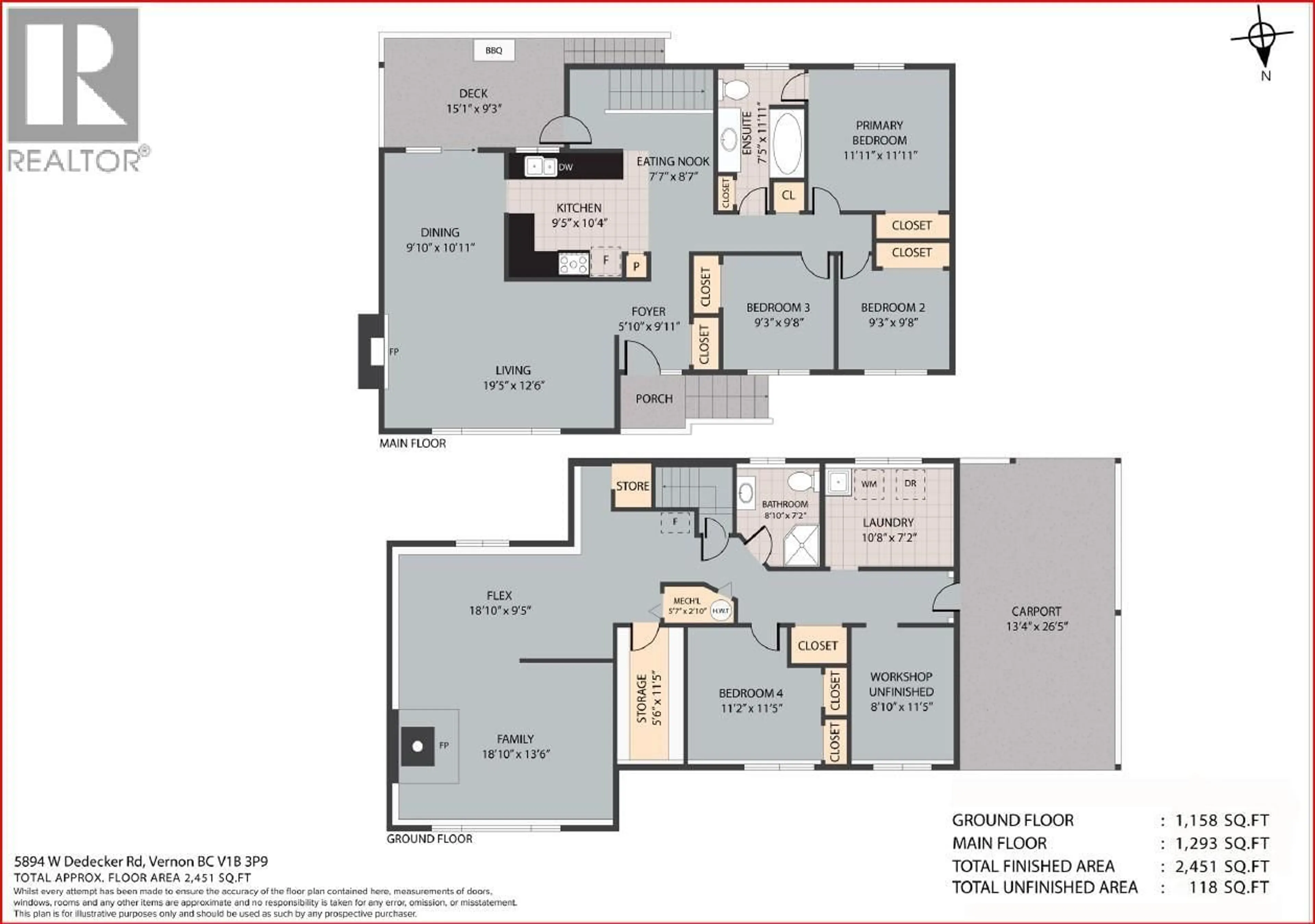 Floor plan for 5894 DEDECKER WEST ROAD, Vernon British Columbia V1B3P9