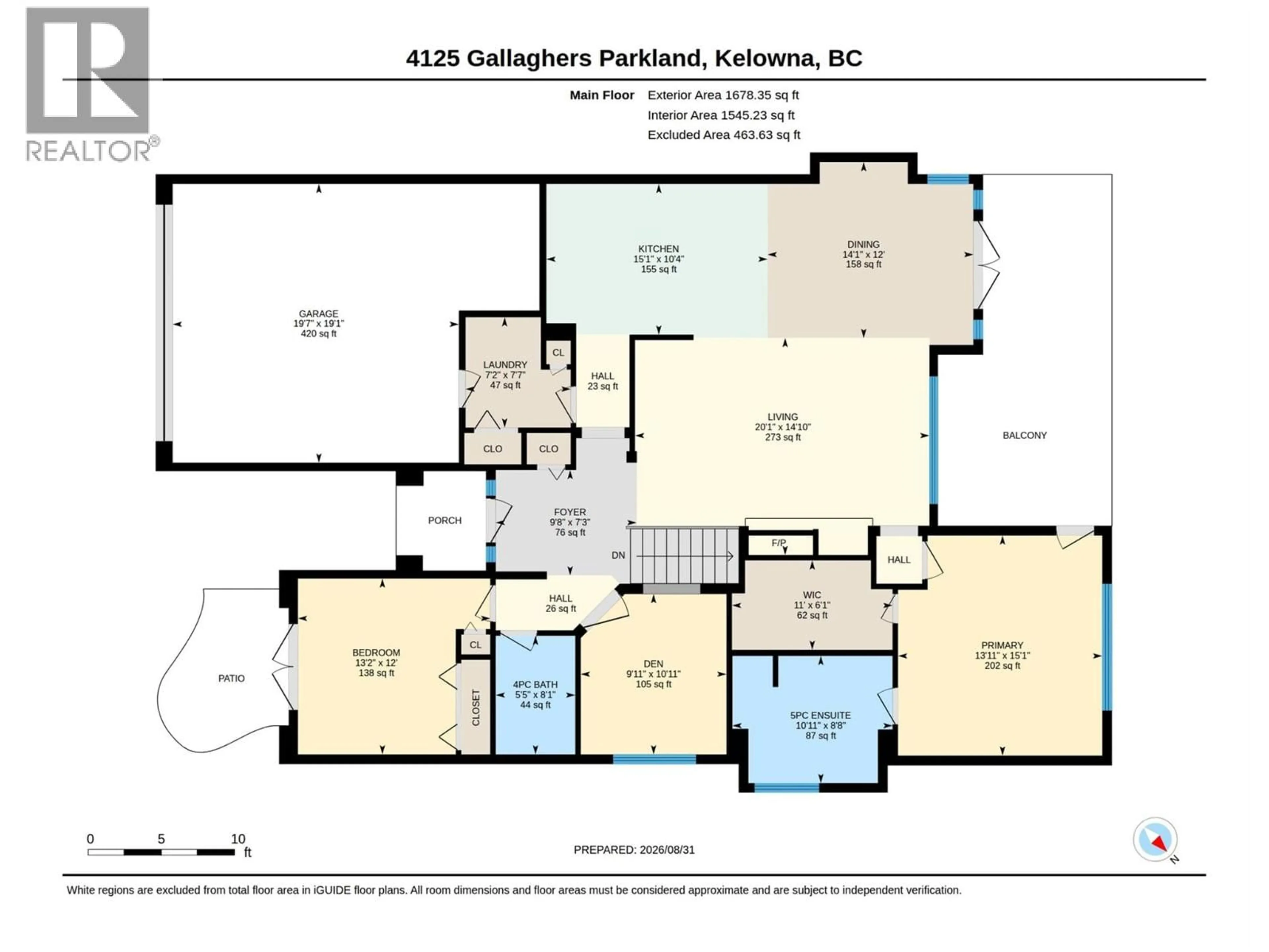 Floor plan for 4125 GALLAGHERS PARKLAND DRIVE, Kelowna British Columbia V1W3Z8