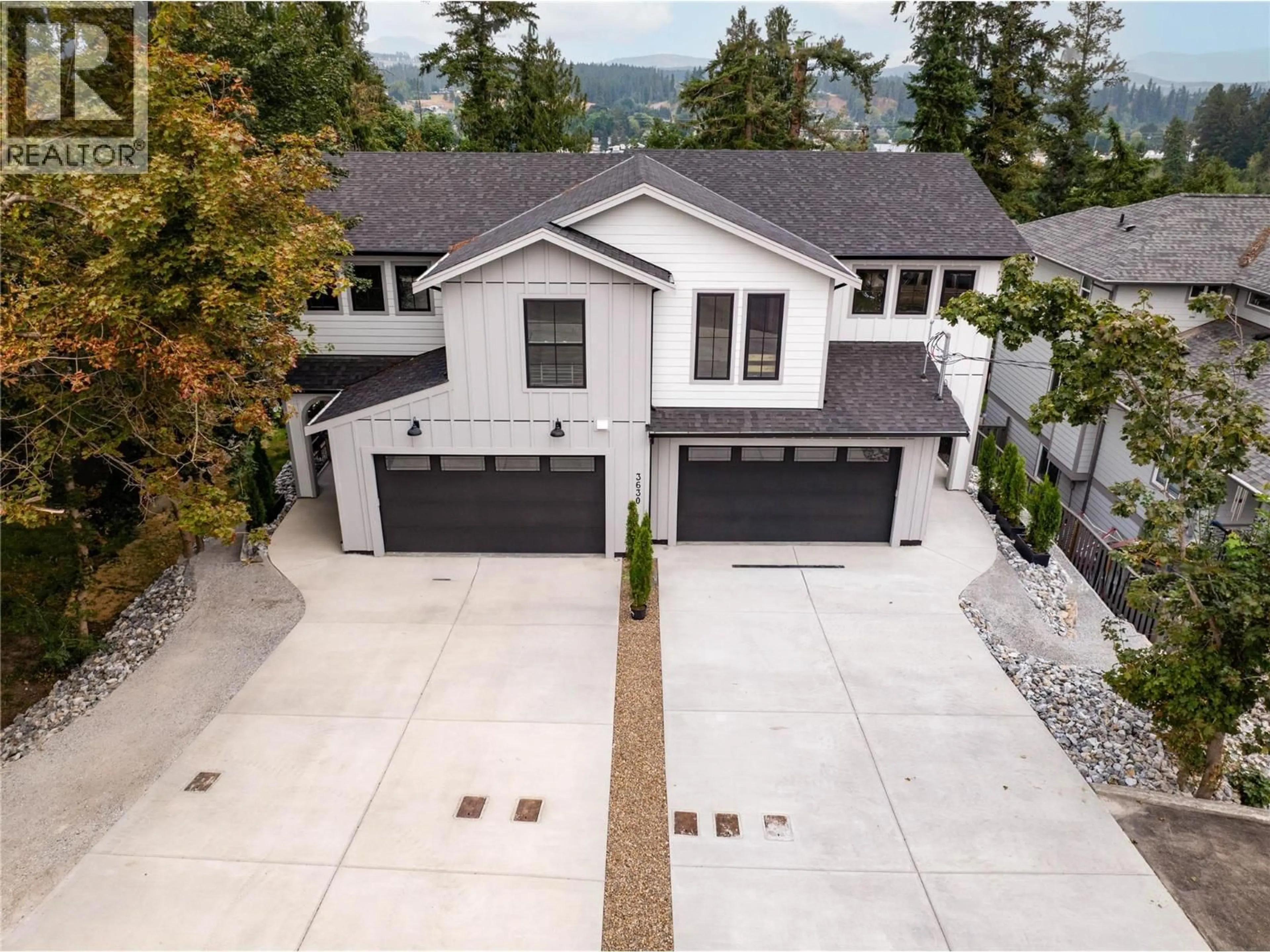 A pic from outside/outdoor area/front of a property/back of a property/a pic from drone, mountain view for 102 - 3630 SAGE AVENUE, Armstrong British Columbia V4y0J2