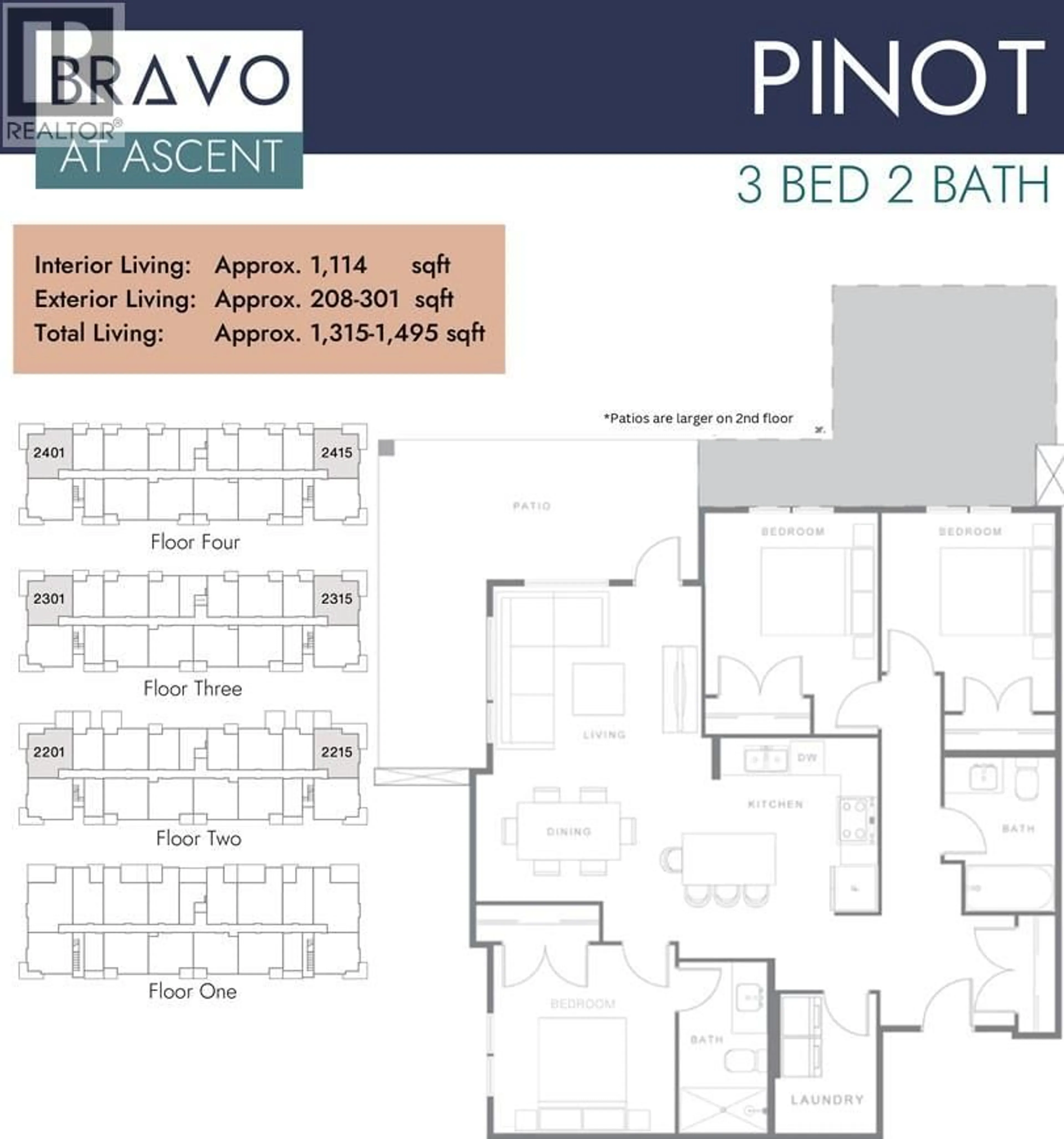 Floor plan for 301 - 1111 FROST ROAD, Kelowna British Columbia V1W0G8
