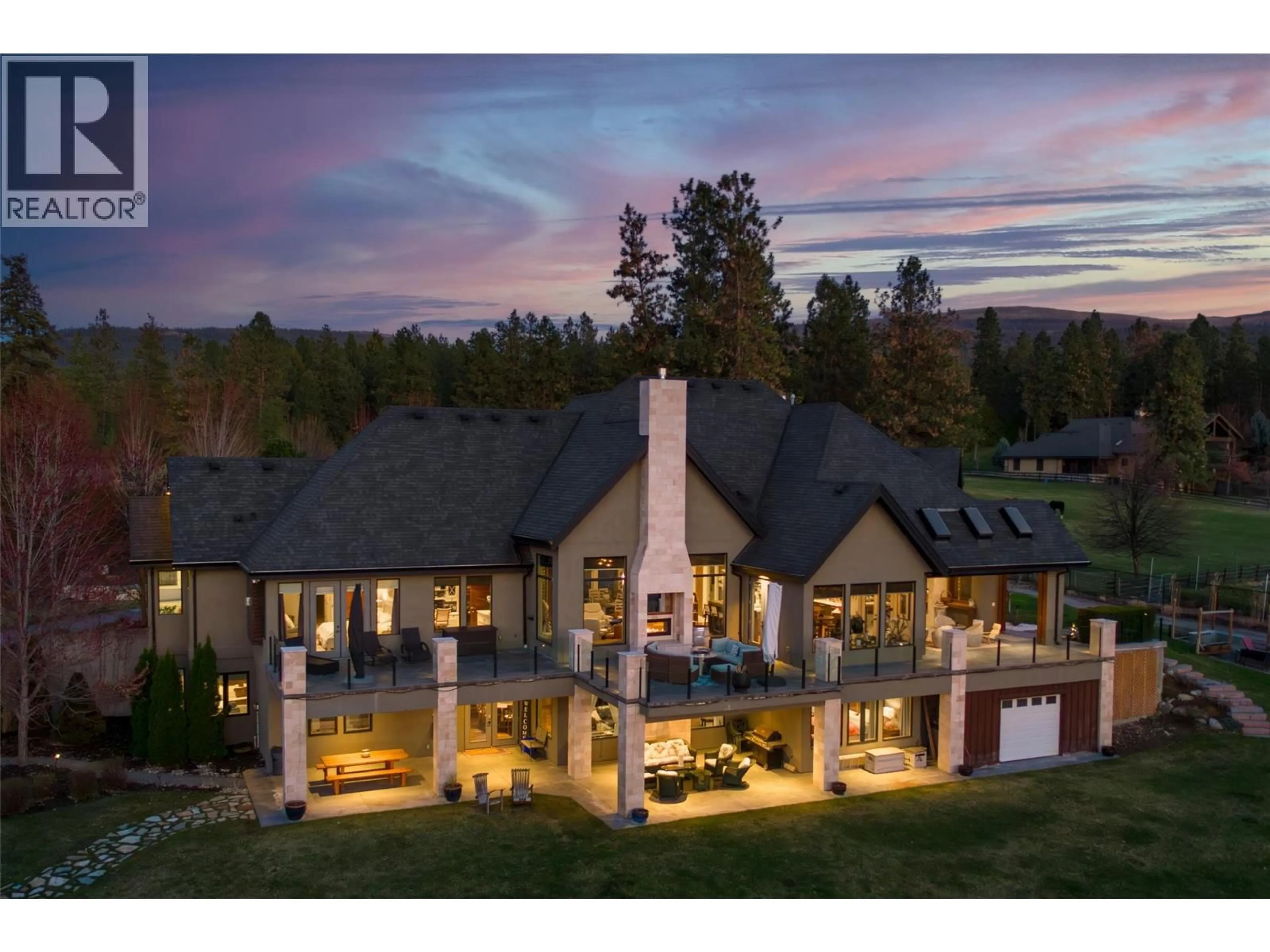A pic from outside/outdoor area/front of a property/back of a property/a pic from drone, mountain view for 3990 FAIRWINDS COURT, Kelowna British Columbia V1W4G1