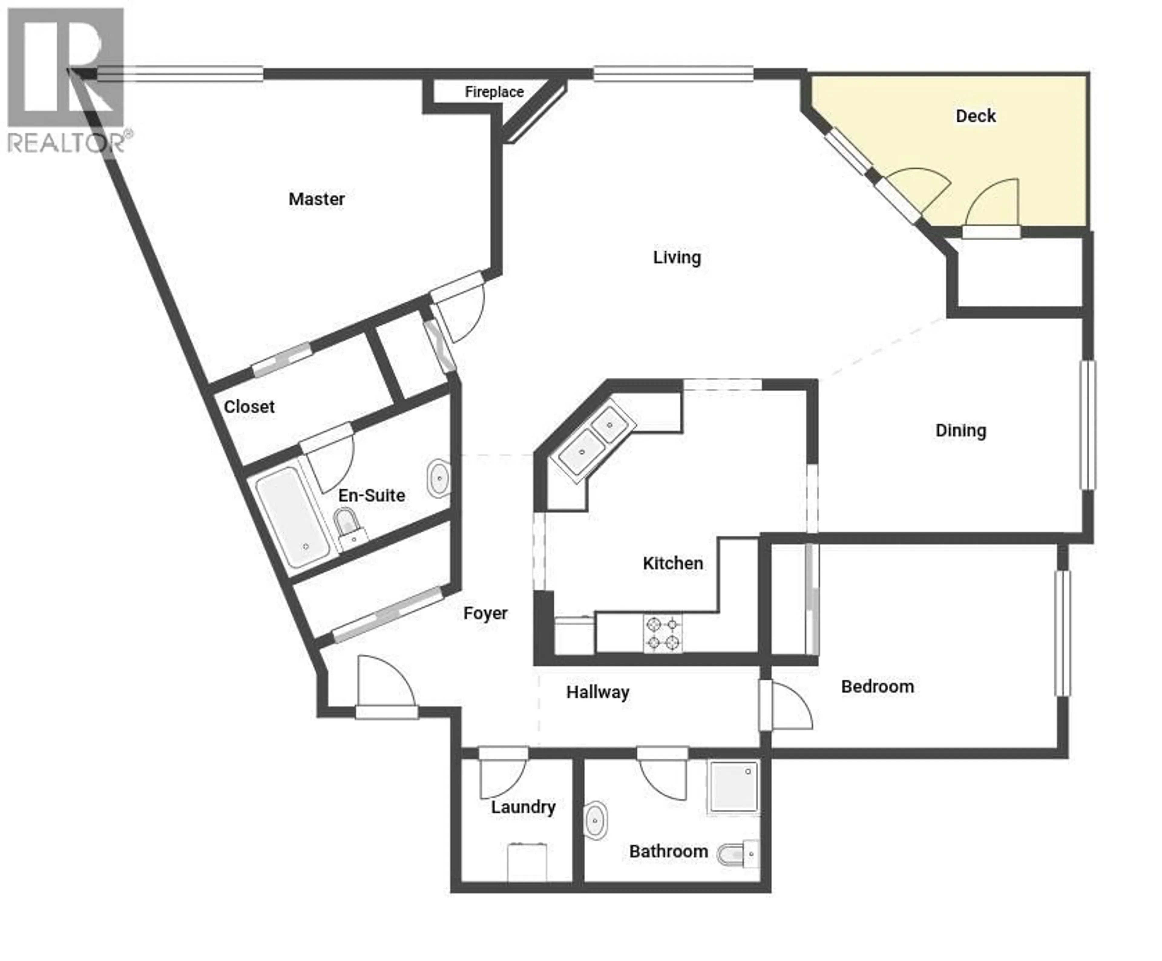 Floor plan for 407 - 3301 CENTENNIAL DRIVE, Vernon British Columbia V1T2T8