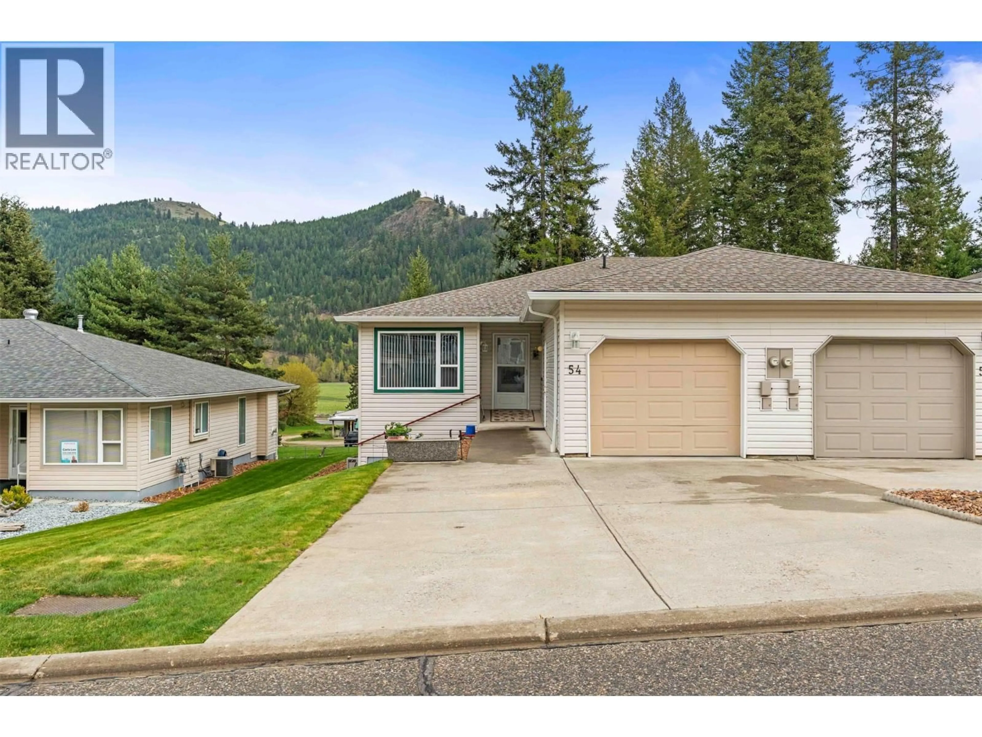 Home with vinyl exterior material, mountain view for 54 - 2675 PINE AVENUE, Lumby British Columbia V0E2G5