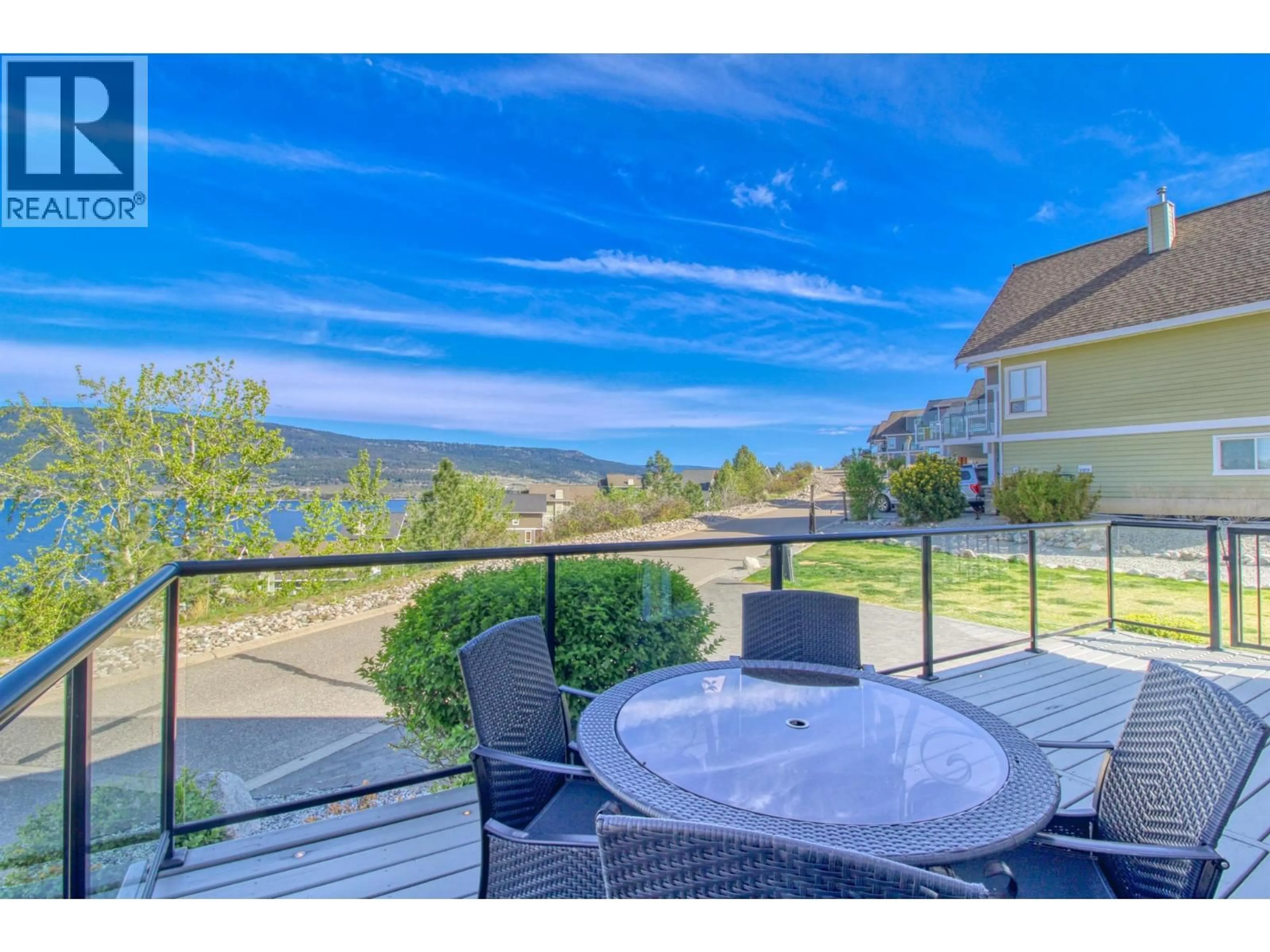 Patio, water/lake/river/ocean view for 115 - 6871 SANTIAGO LOOP, Kelowna British Columbia V1Z3R8