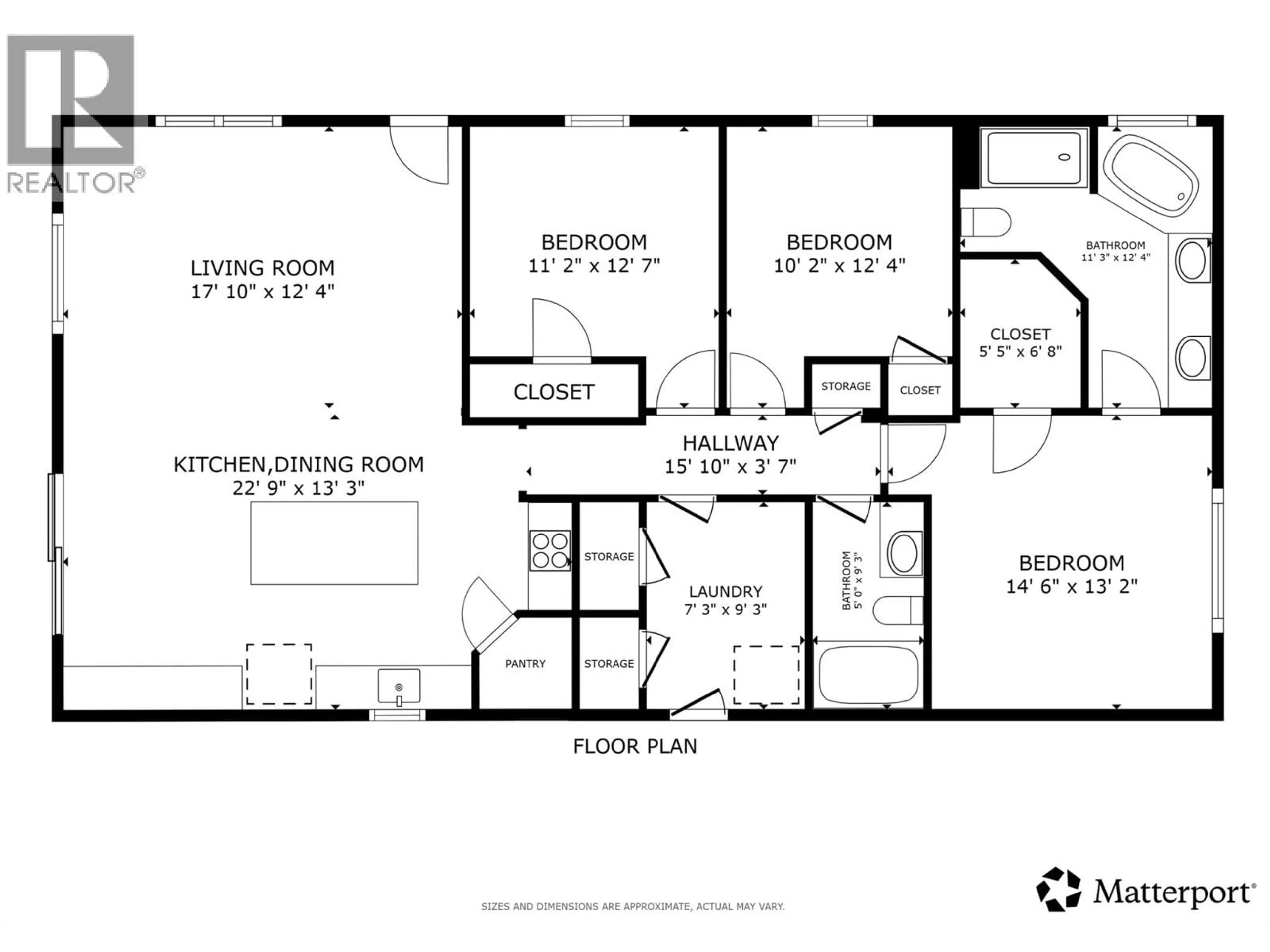 Floor plan for 509 - 2440 OLD OKANAGAN HIGHWAY, Westbank British Columbia V4T3A3