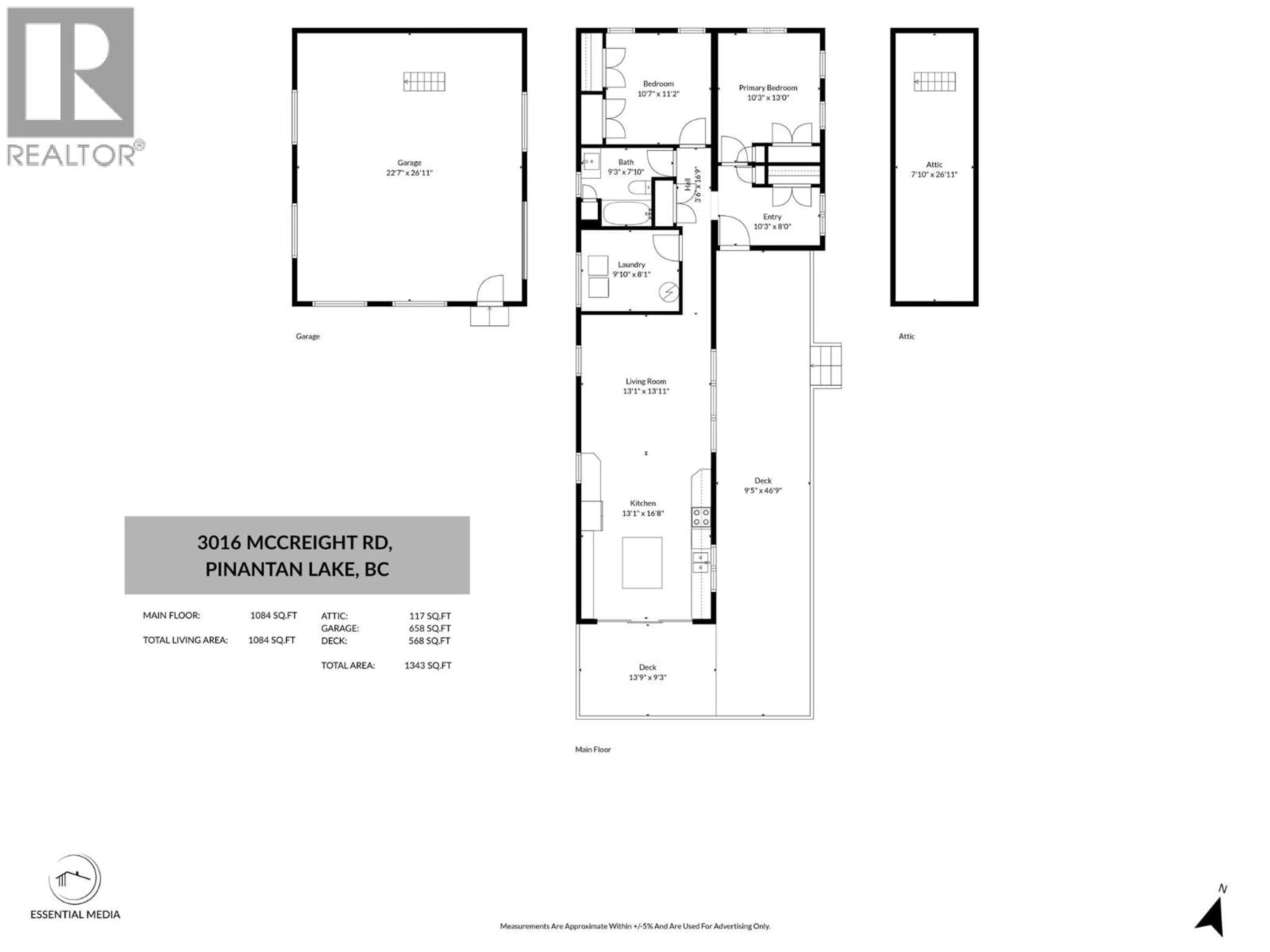 Floor plan for 3016 MCCREIGHT ROAD, Kamloops British Columbia V0E3E1