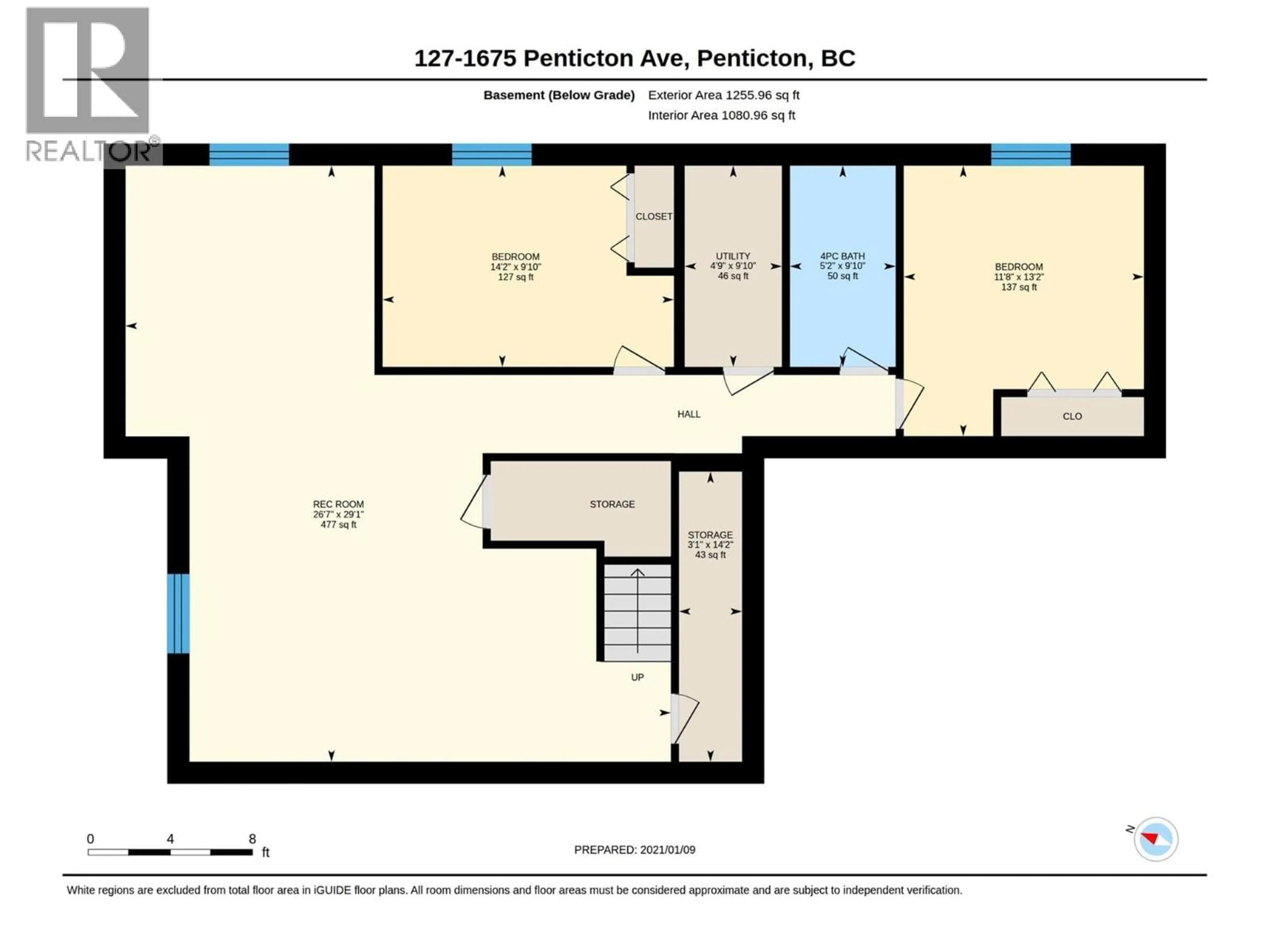 Floor plan for 127 - 1675 PENTICTON AVENUE, Penticton British Columbia V2A9E2