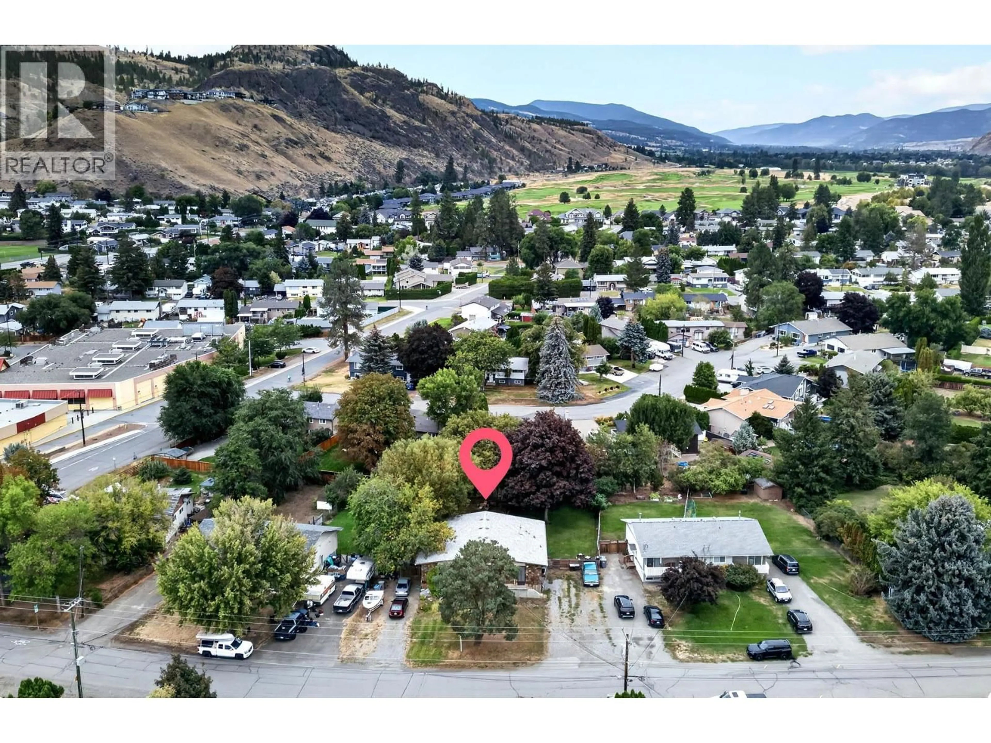 A pic from outside/outdoor area/front of a property/back of a property/a pic from drone, mountain view for OVERLANDER DRIVE, Kamloops British Columbia V2B7L1