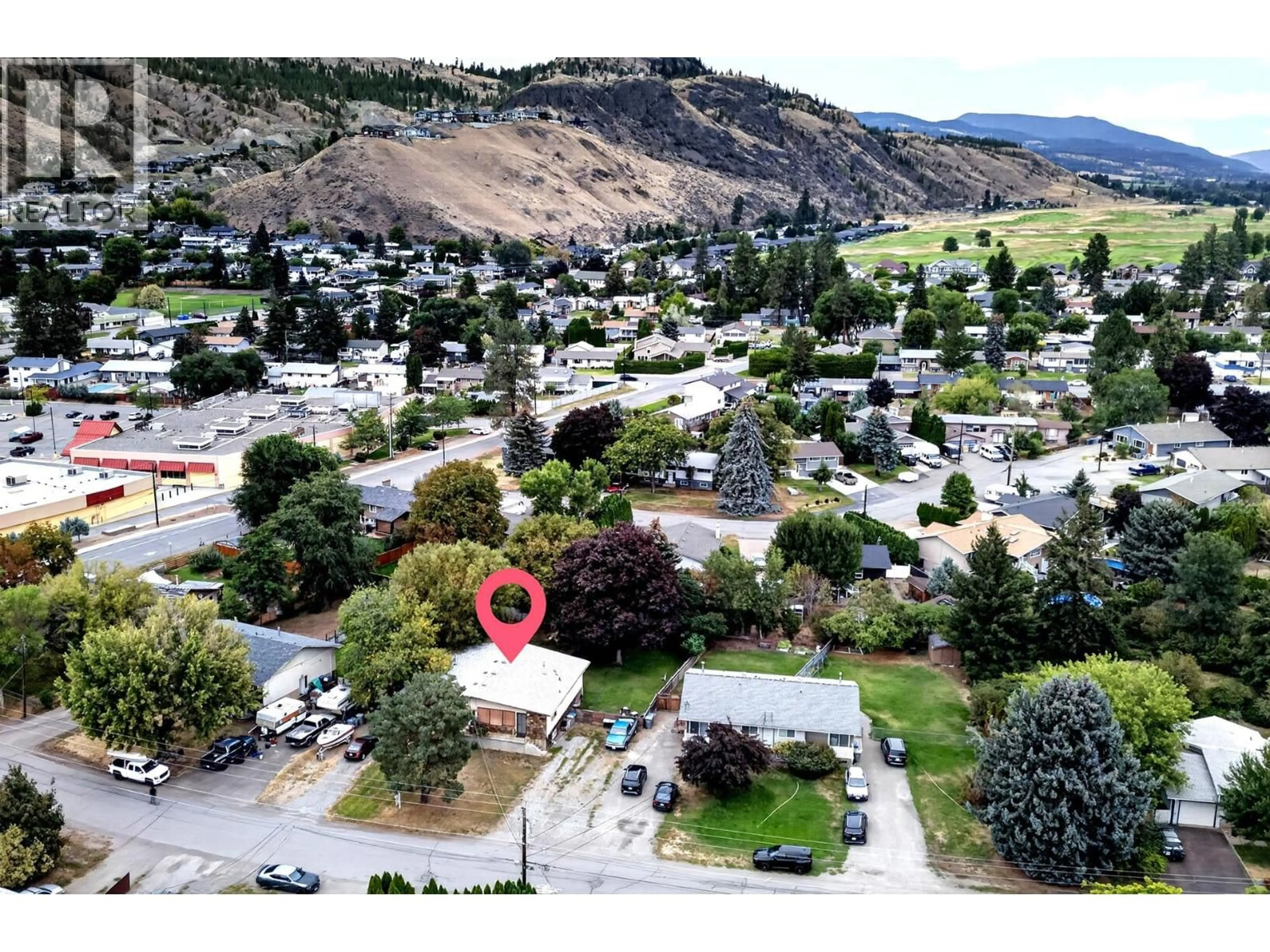 A pic from outside/outdoor area/front of a property/back of a property/a pic from drone, mountain view for OVERLANDER DRIVE, Kamloops British Columbia V2B7L1