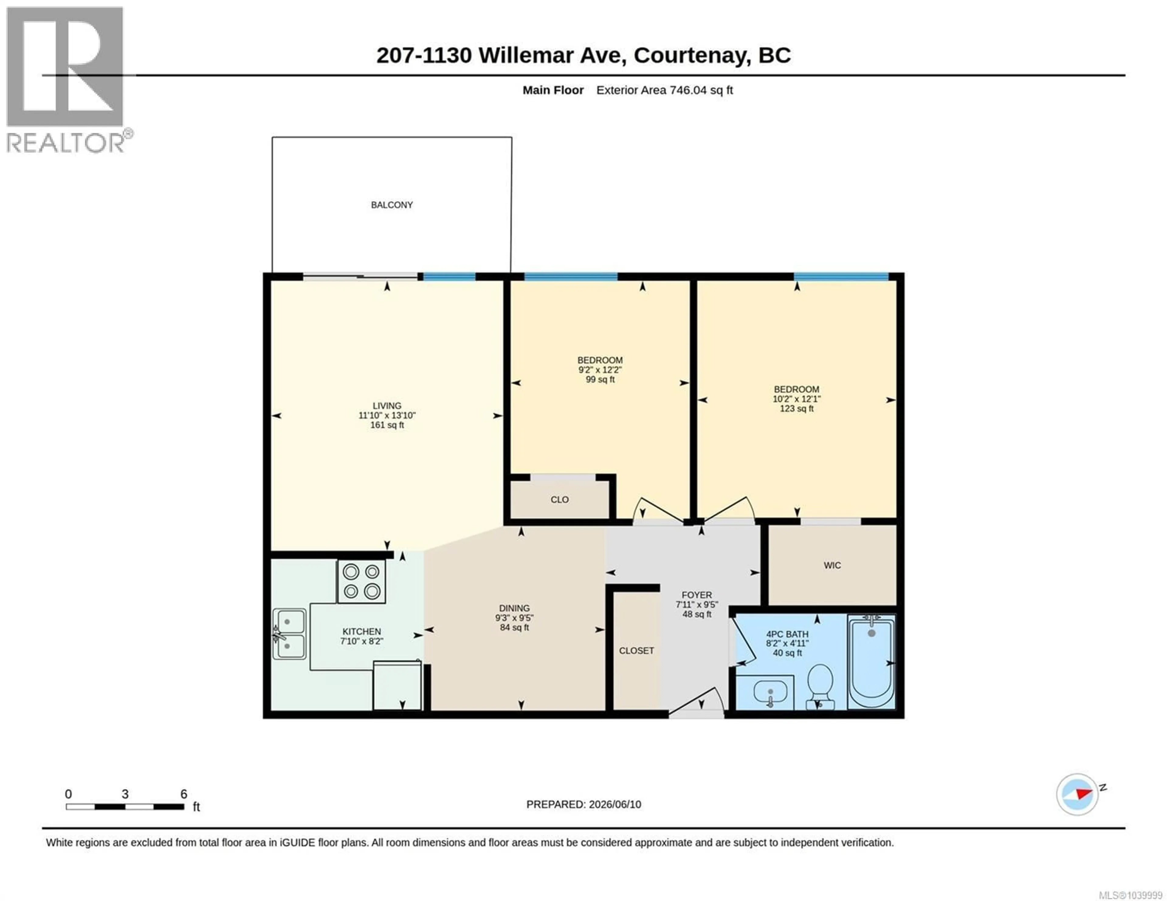 Floor plan for 207 - 1130 WILLEMAR AVENUE, Courtenay British Columbia V9N3L9