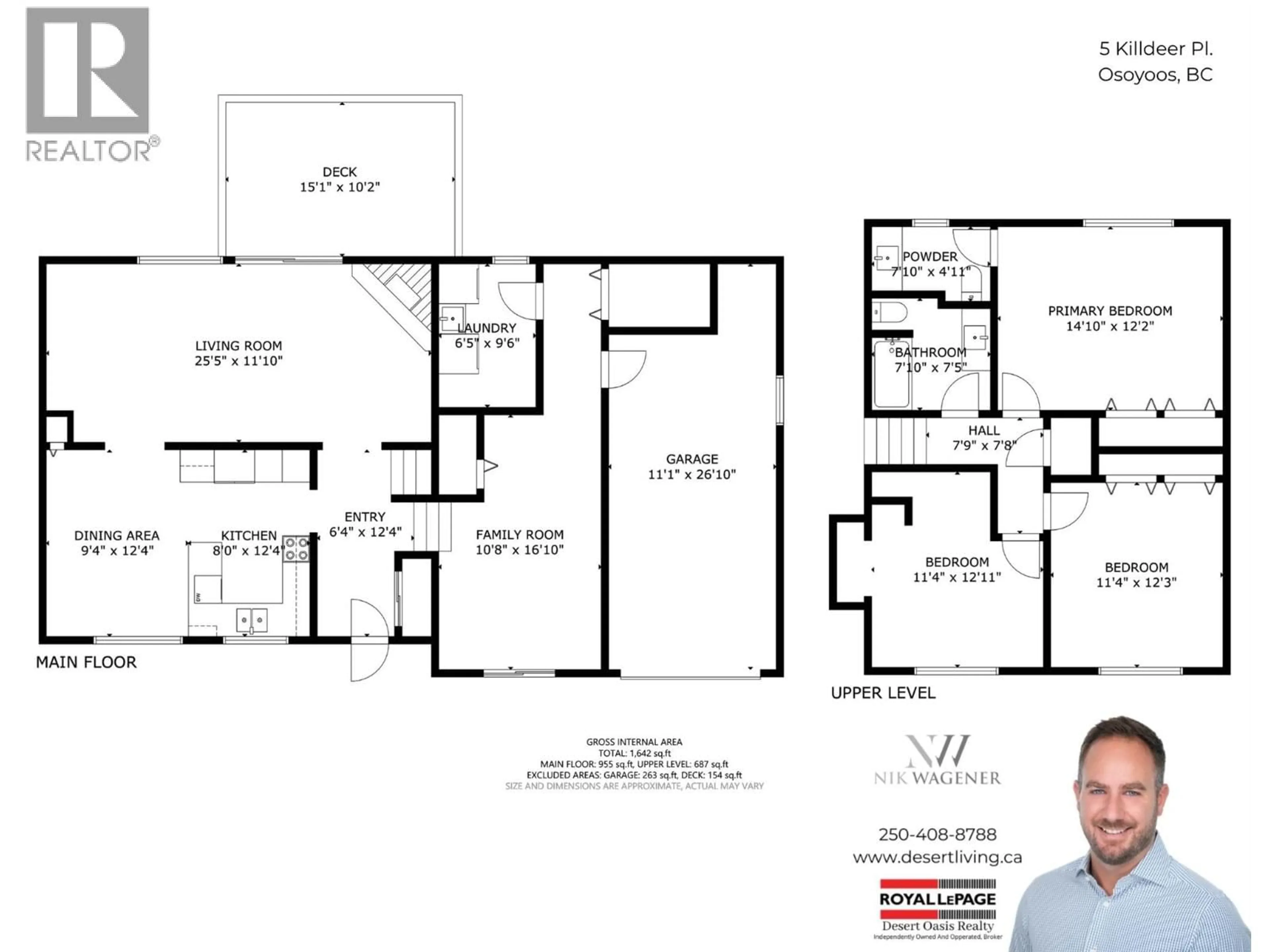 Floor plan for 5 KILLDEER PLACE, Osoyoos British Columbia V0H1V5