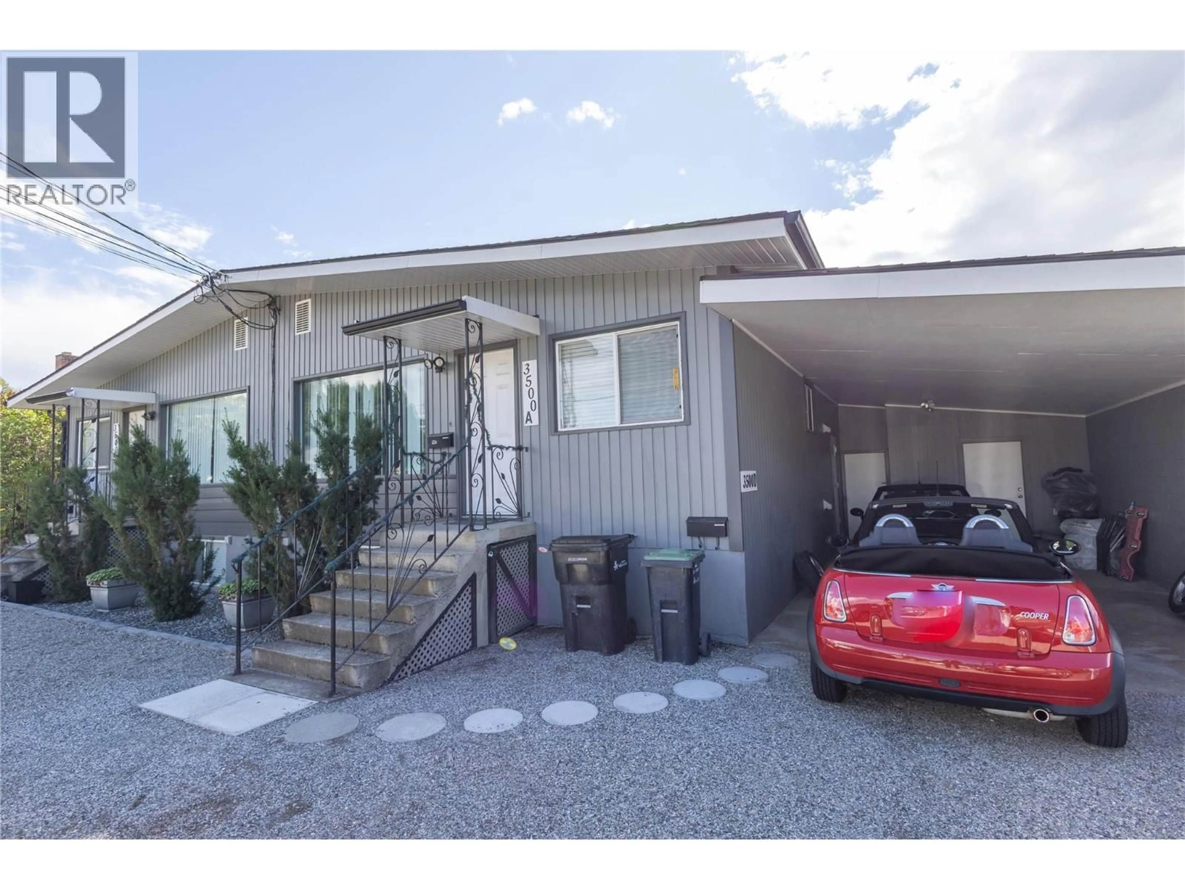 Home with vinyl exterior material, street for 3500 24 AVENUE, Vernon British Columbia V1T1L8
