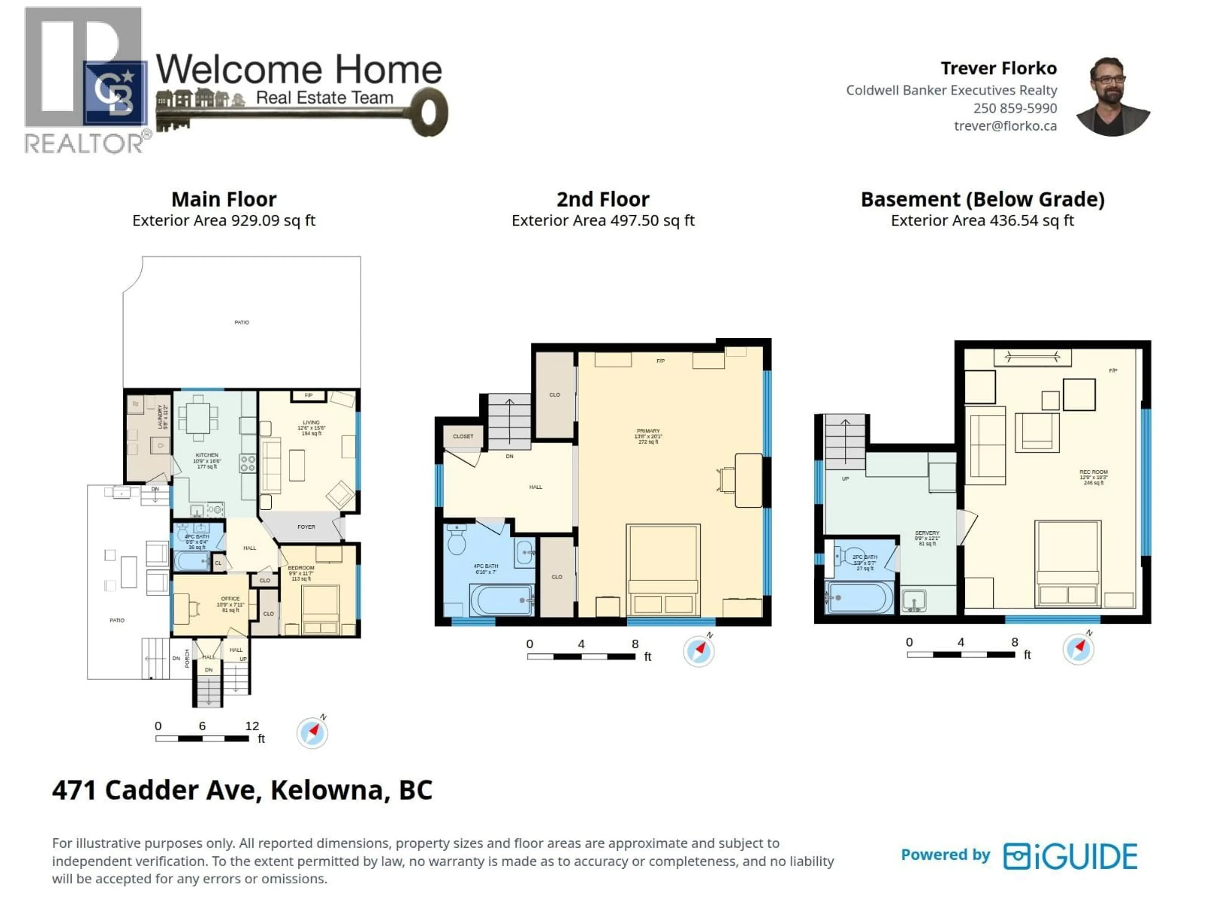 Floor plan for 471 CADDER AVENUE, Kelowna British Columbia v1y5n2