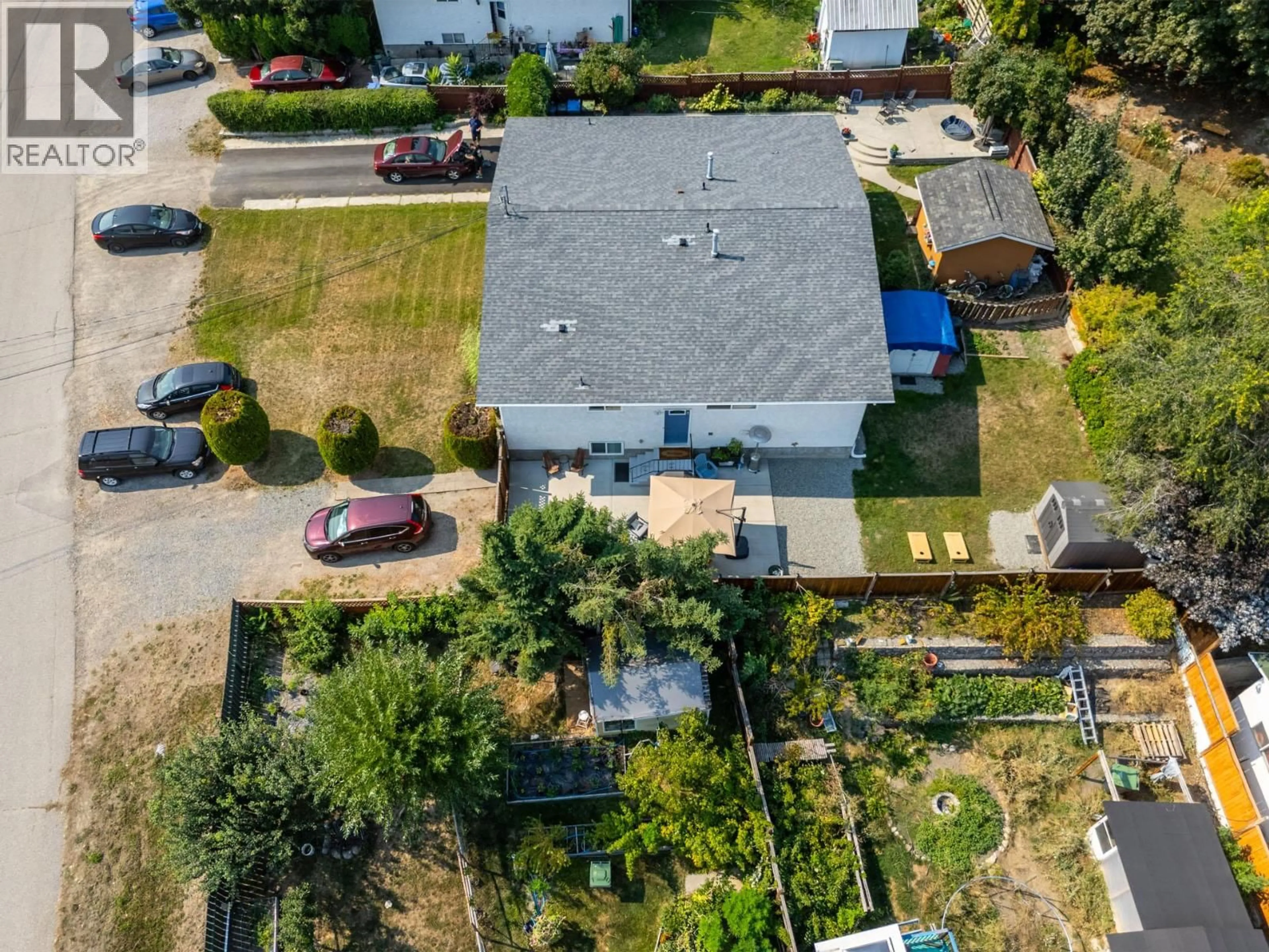 A pic from outside/outdoor area/front of a property/back of a property/a pic from drone, street for 2440 MARGARET ROAD, West Kelowna British Columbia V4T1N6
