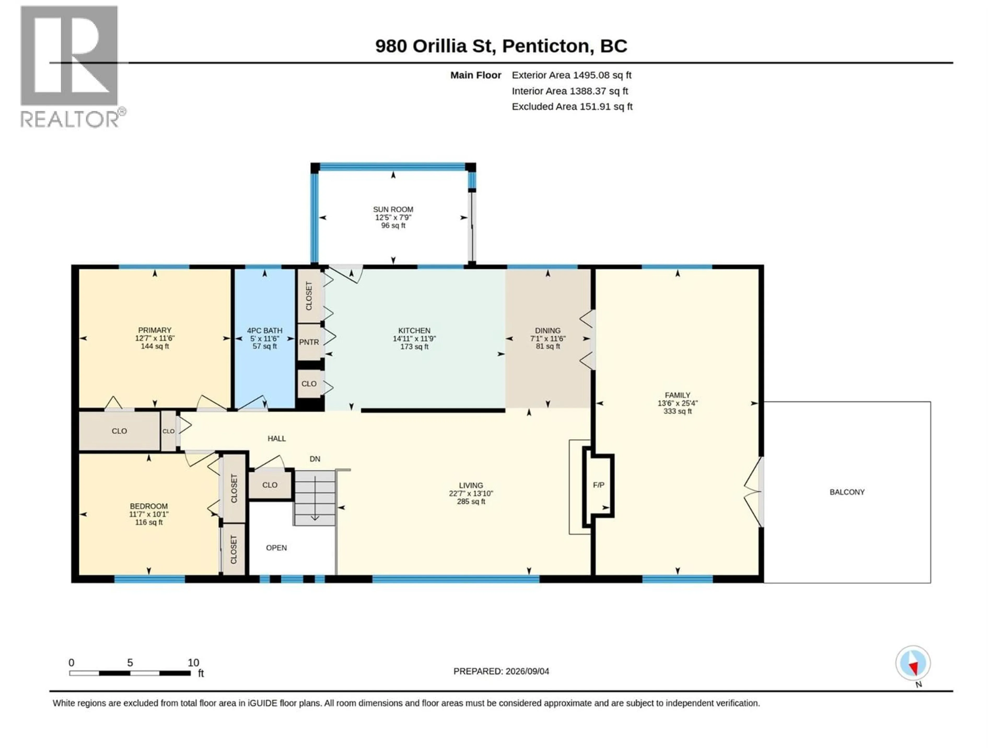 Floor plan for 980 ORILLIA STREET, Penticton British Columbia V2A4A6