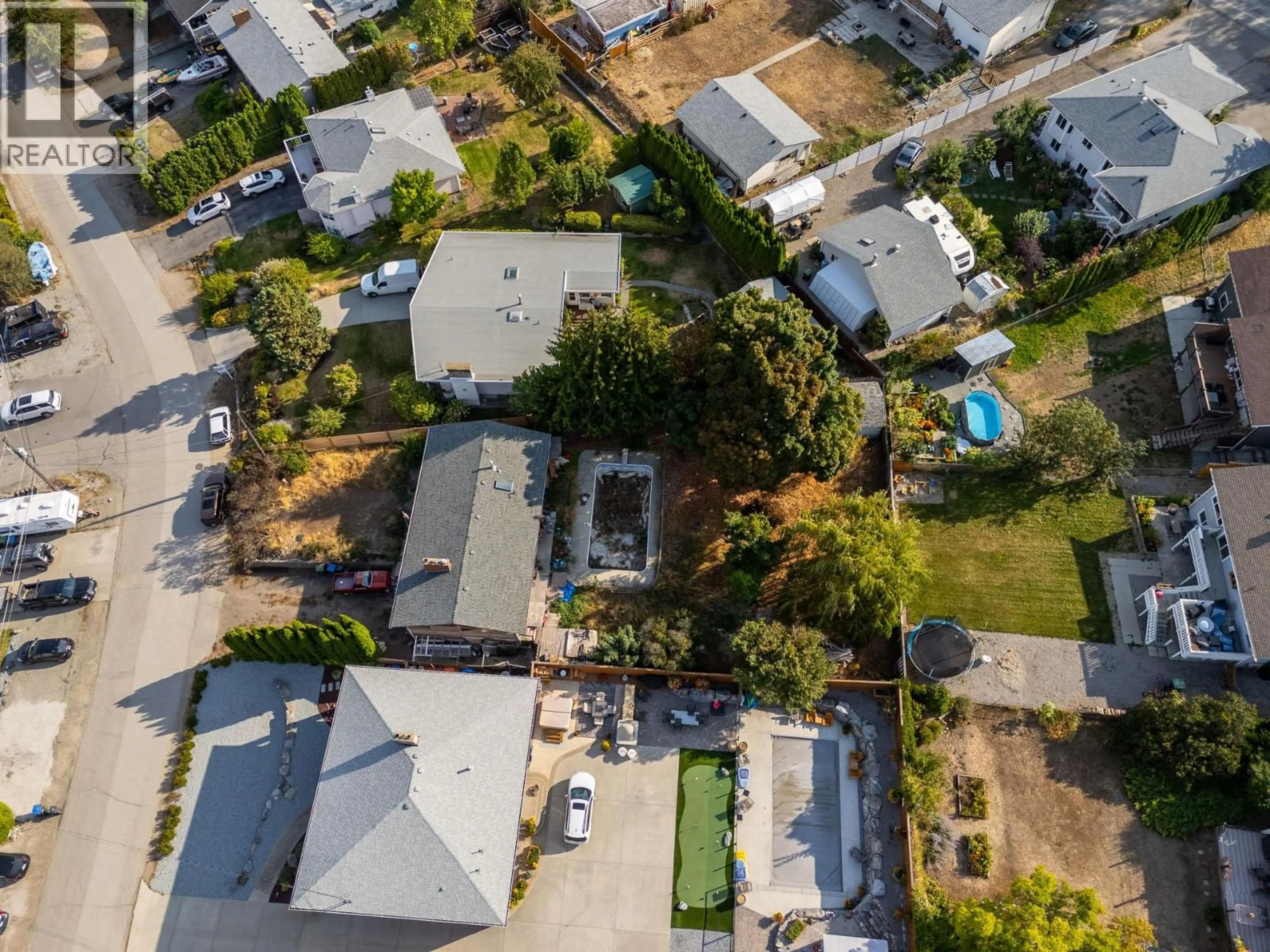 A pic from outside/outdoor area/front of a property/back of a property/a pic from drone, street for 3712 SALLOUM ROAD, West Kelowna British Columbia V4T1E5