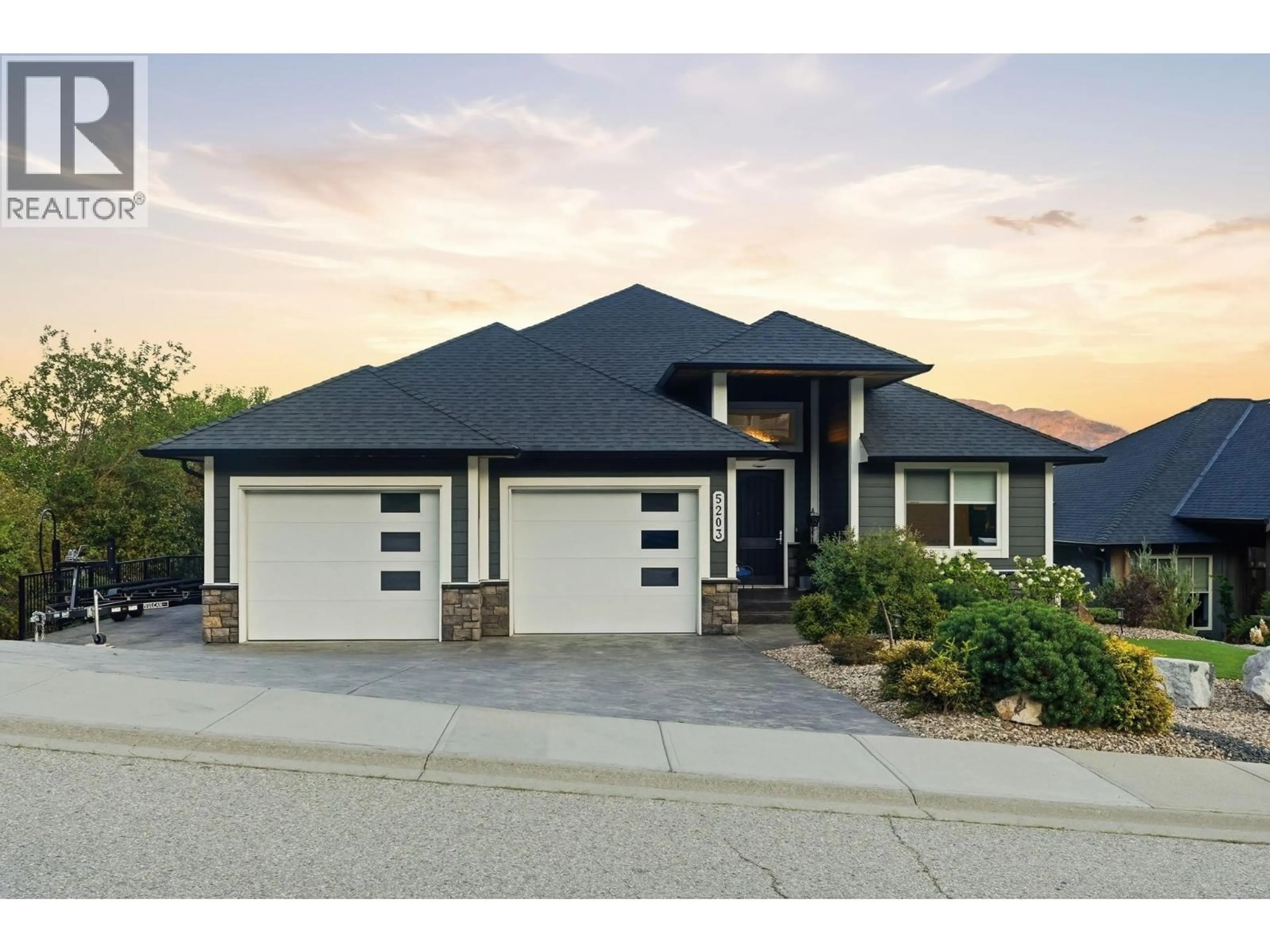 Home with brick exterior material, street for 5203 CLARENCE ROAD, Peachland British Columbia V0H1X2