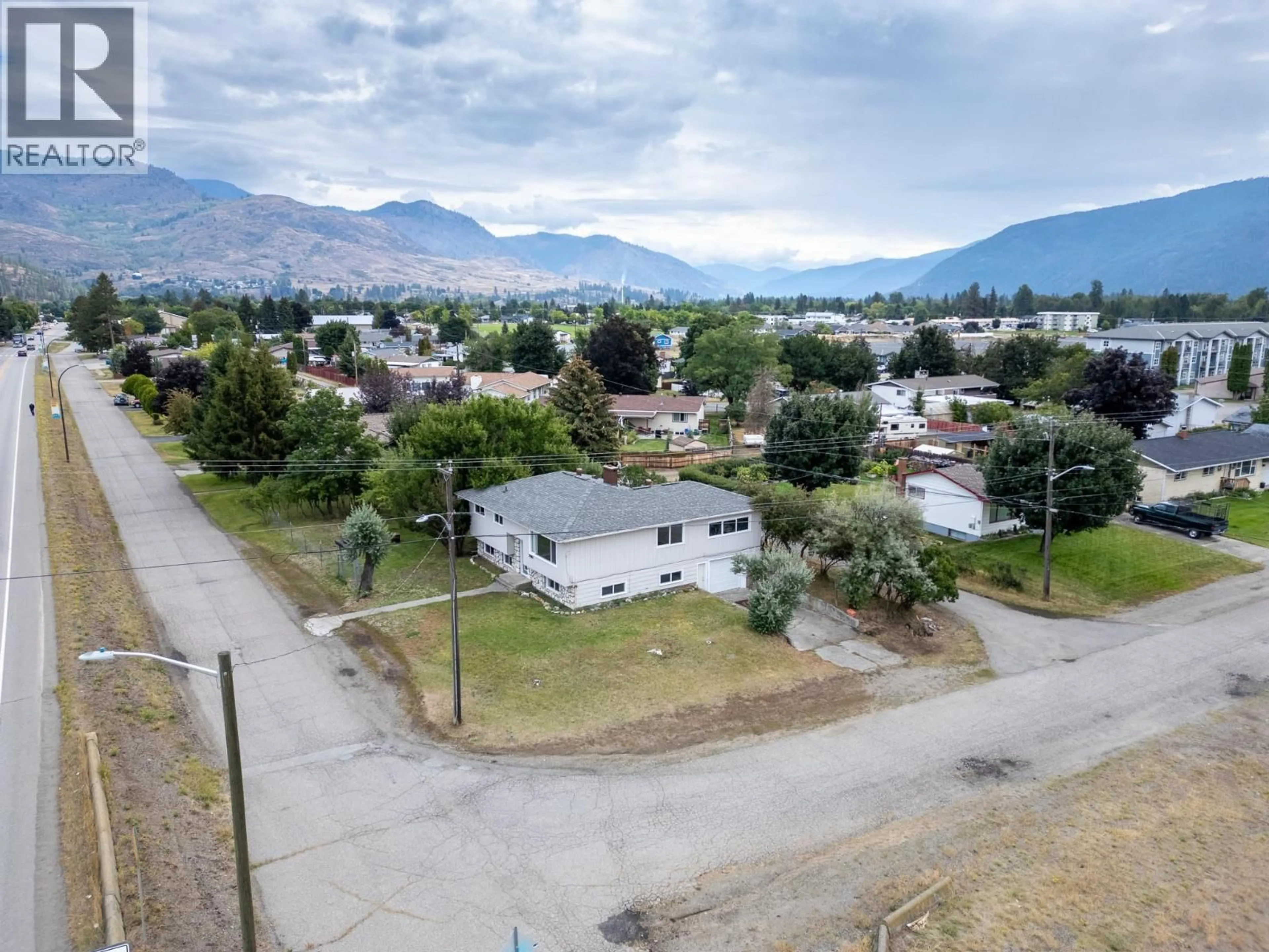 A pic from outside/outdoor area/front of a property/back of a property/a pic from drone, mountain view for 2486 CENTRAL AVENUE, Grand Forks British Columbia V0H1H0