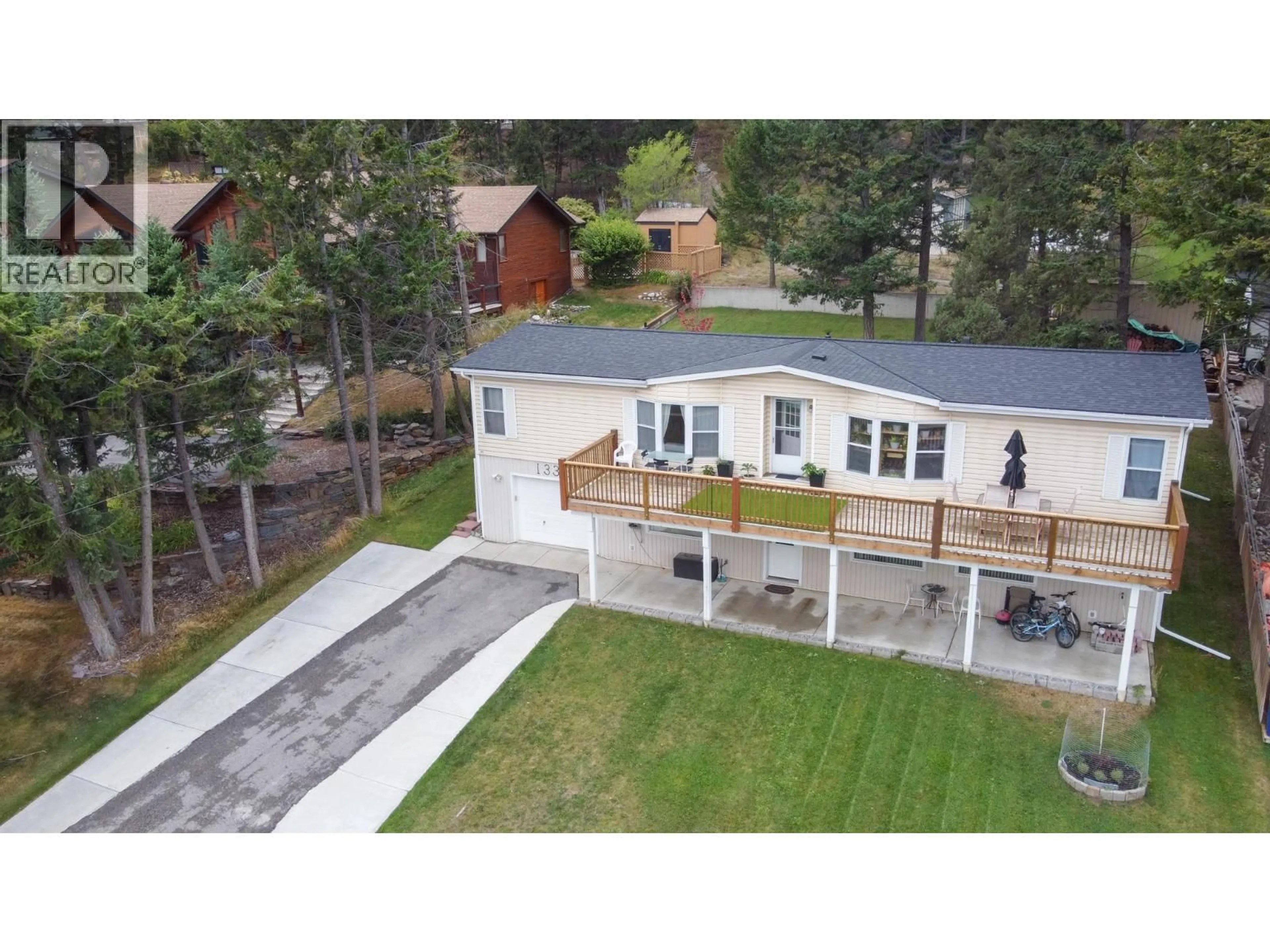A pic from outside/outdoor area/front of a property/back of a property/a pic from drone, mountain view for 1336 11TH AVENUE, Invermere British Columbia V0A1K0
