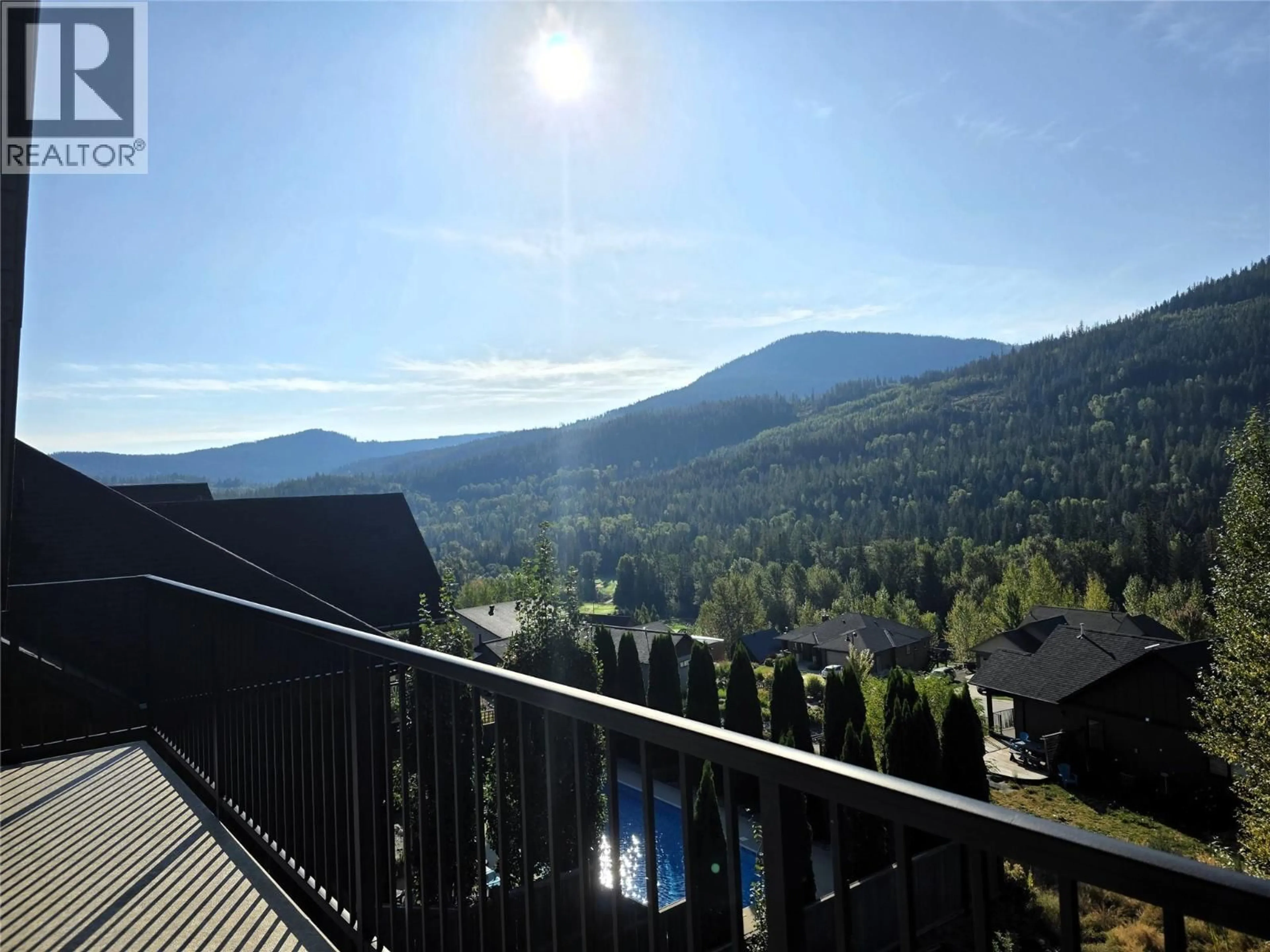 Balcony in the apartment, mountain view for 1007 SILVERTIP ROAD, Rossland British Columbia V0G1Y0