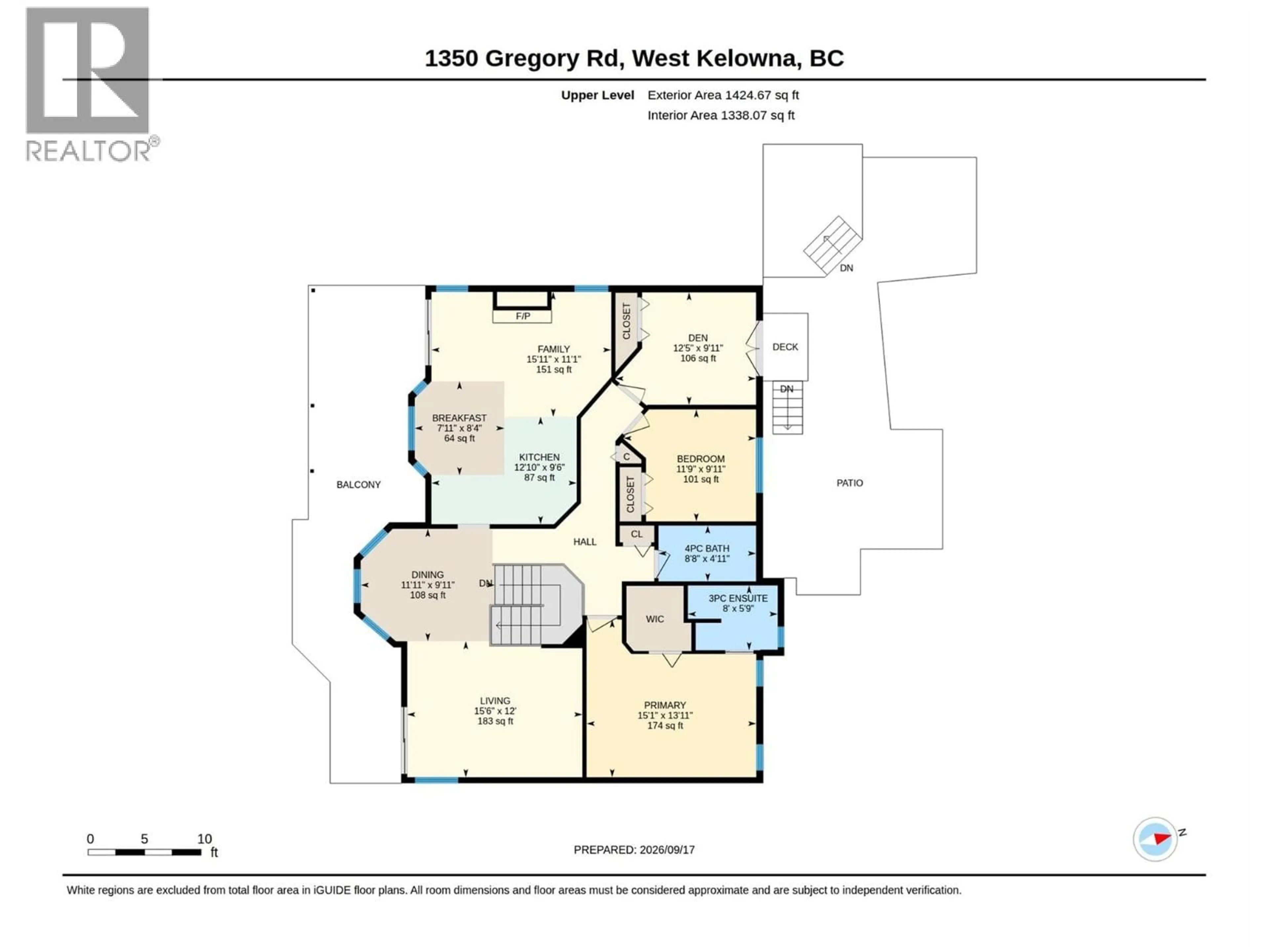 Floor plan for 1350 GREGORY ROAD, West Kelowna British Columbia V1Z3P2