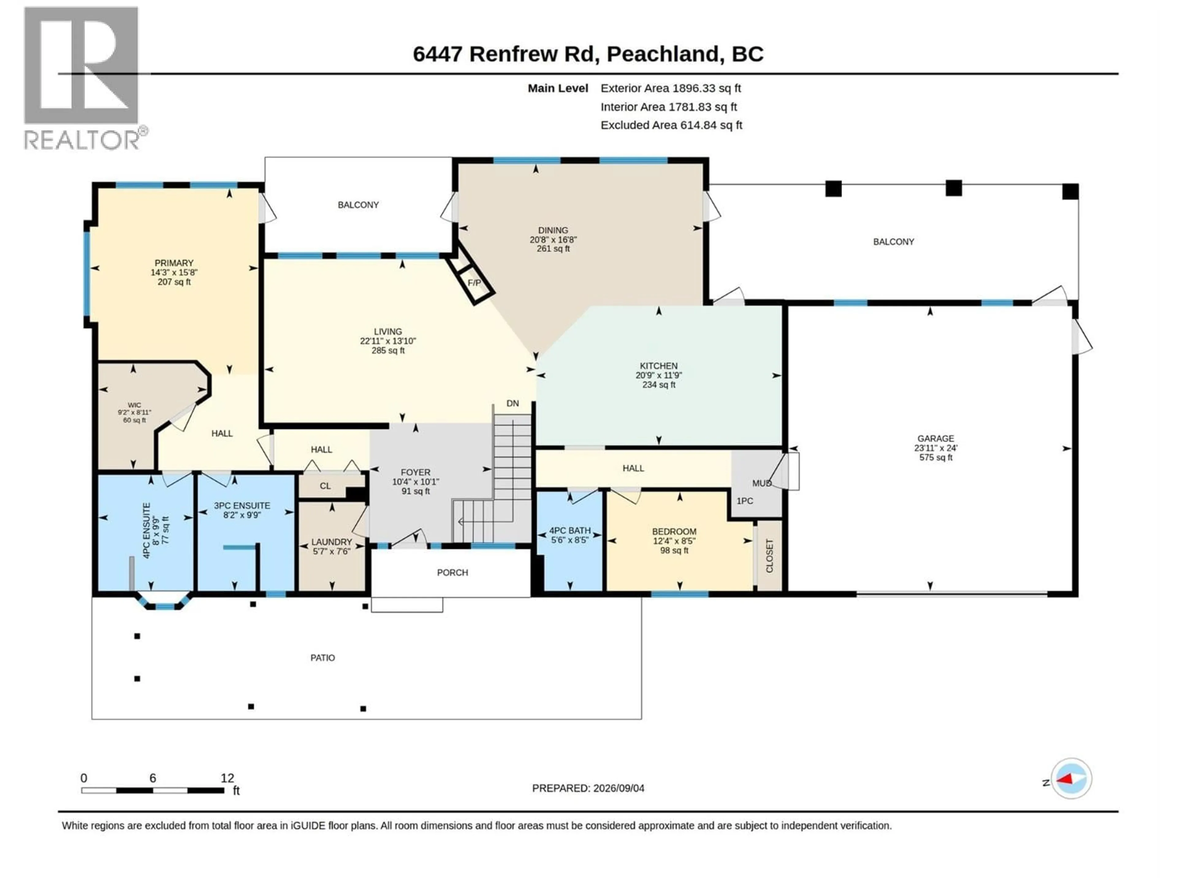 Floor plan for 6447 RENFREW ROAD, Peachland British Columbia V0H1X7