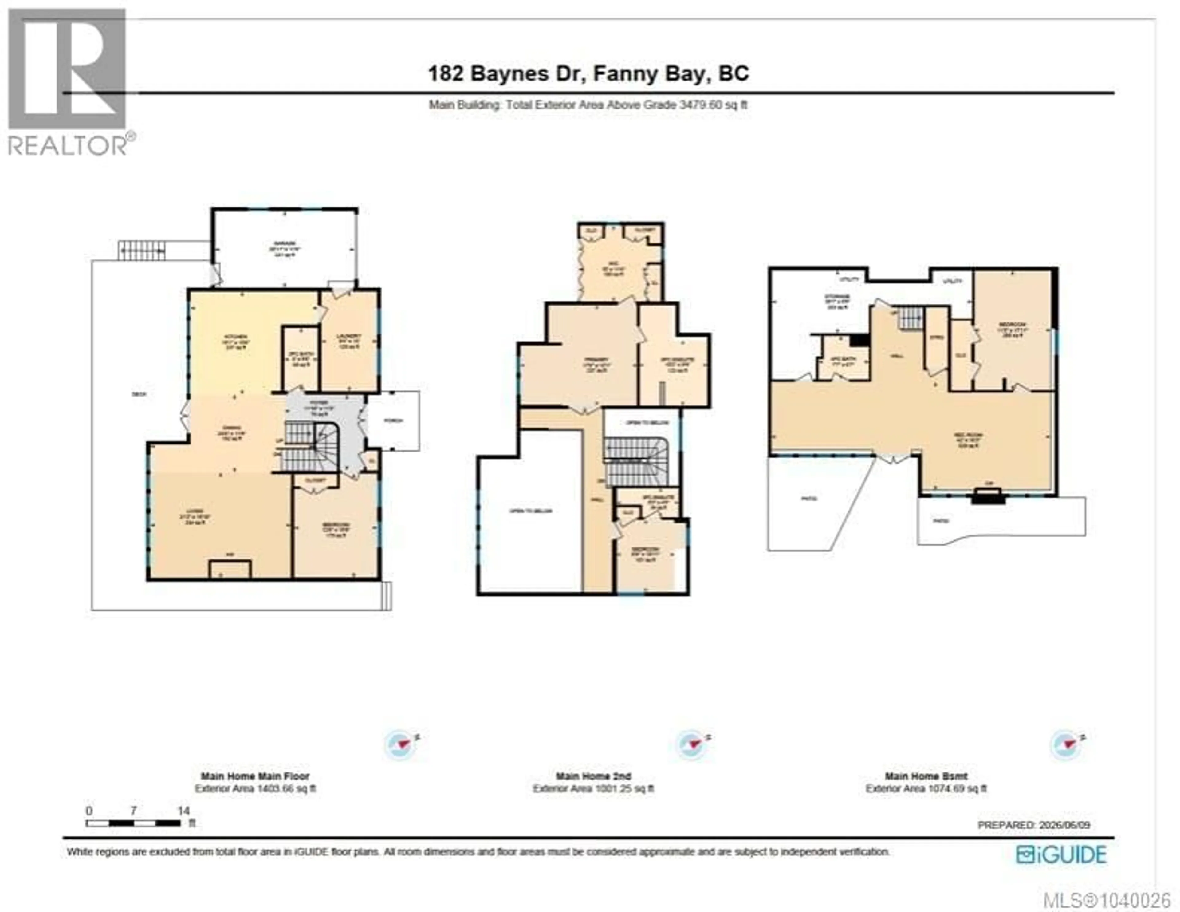 Floor plan for 182 BAYNES DRIVE, Fanny Bay British Columbia V0R1W0