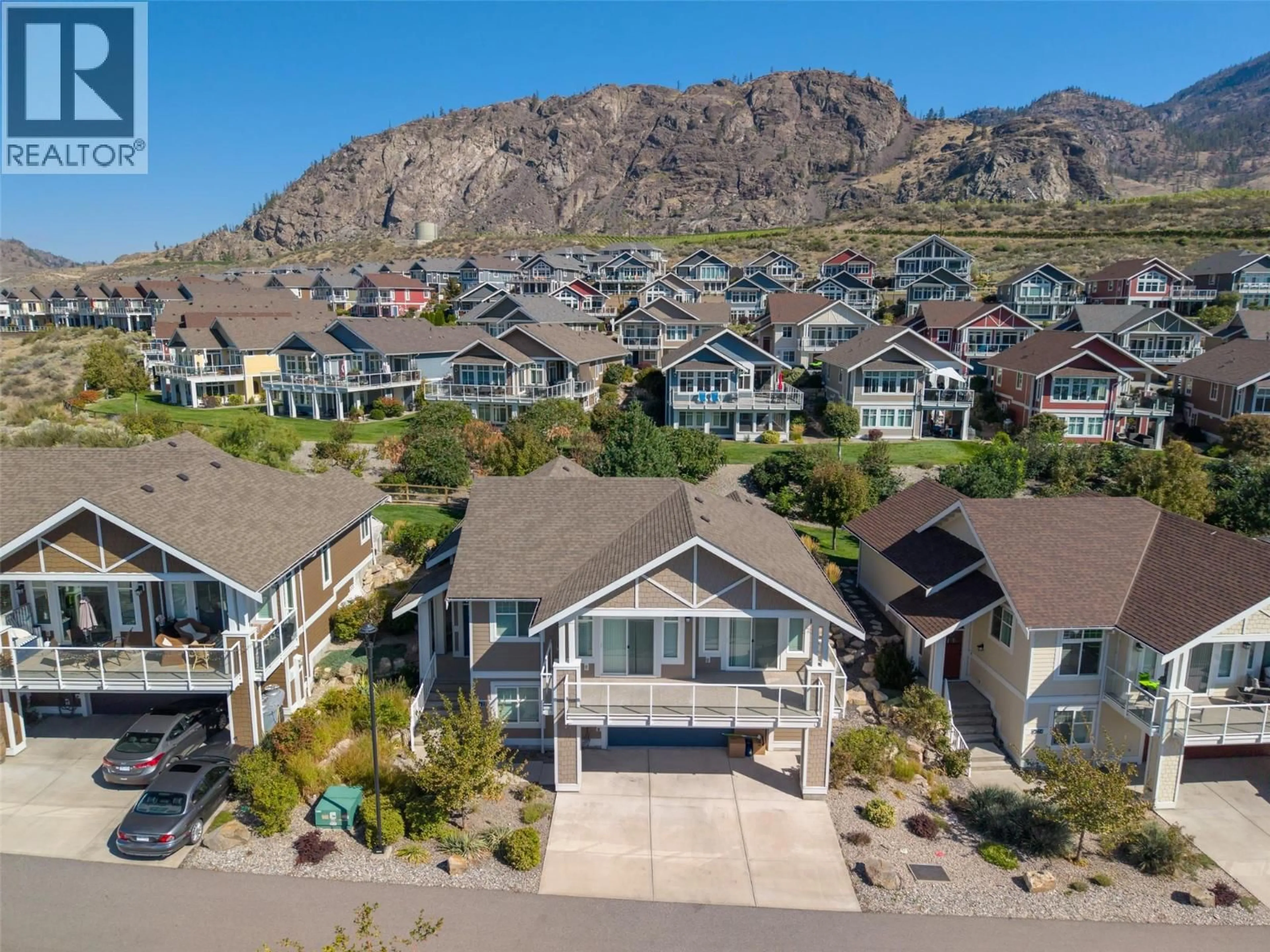 A pic from outside/outdoor area/front of a property/back of a property/a pic from drone, mountain view for 226 - 2450 RADIO TOWER ROAD, Oliver British Columbia V0H1T1