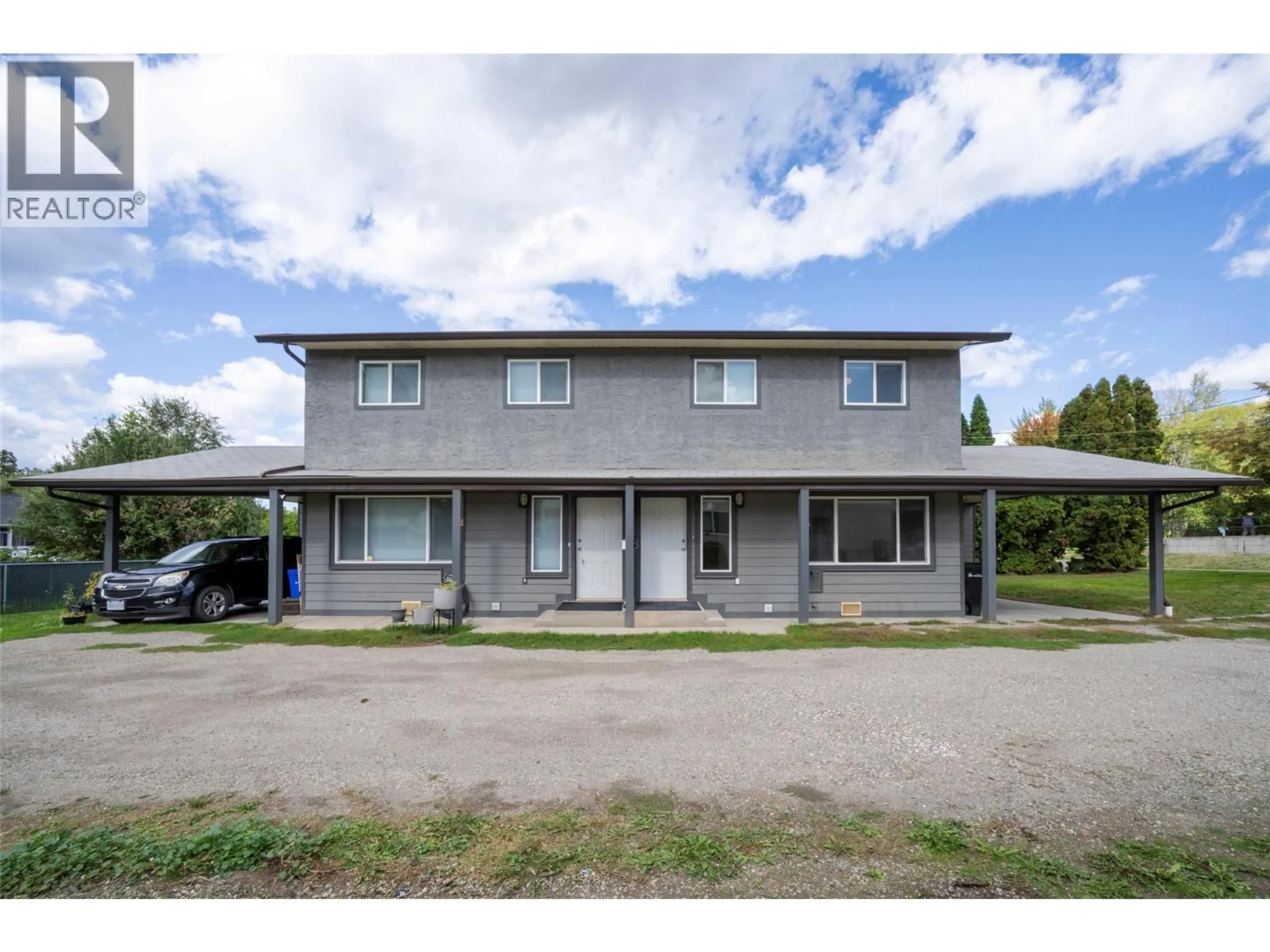 A pic from outside/outdoor area/front of a property/back of a property/a pic from drone, building for A & B - 4100 19 STREET, Vernon British Columbia V1T7Y3