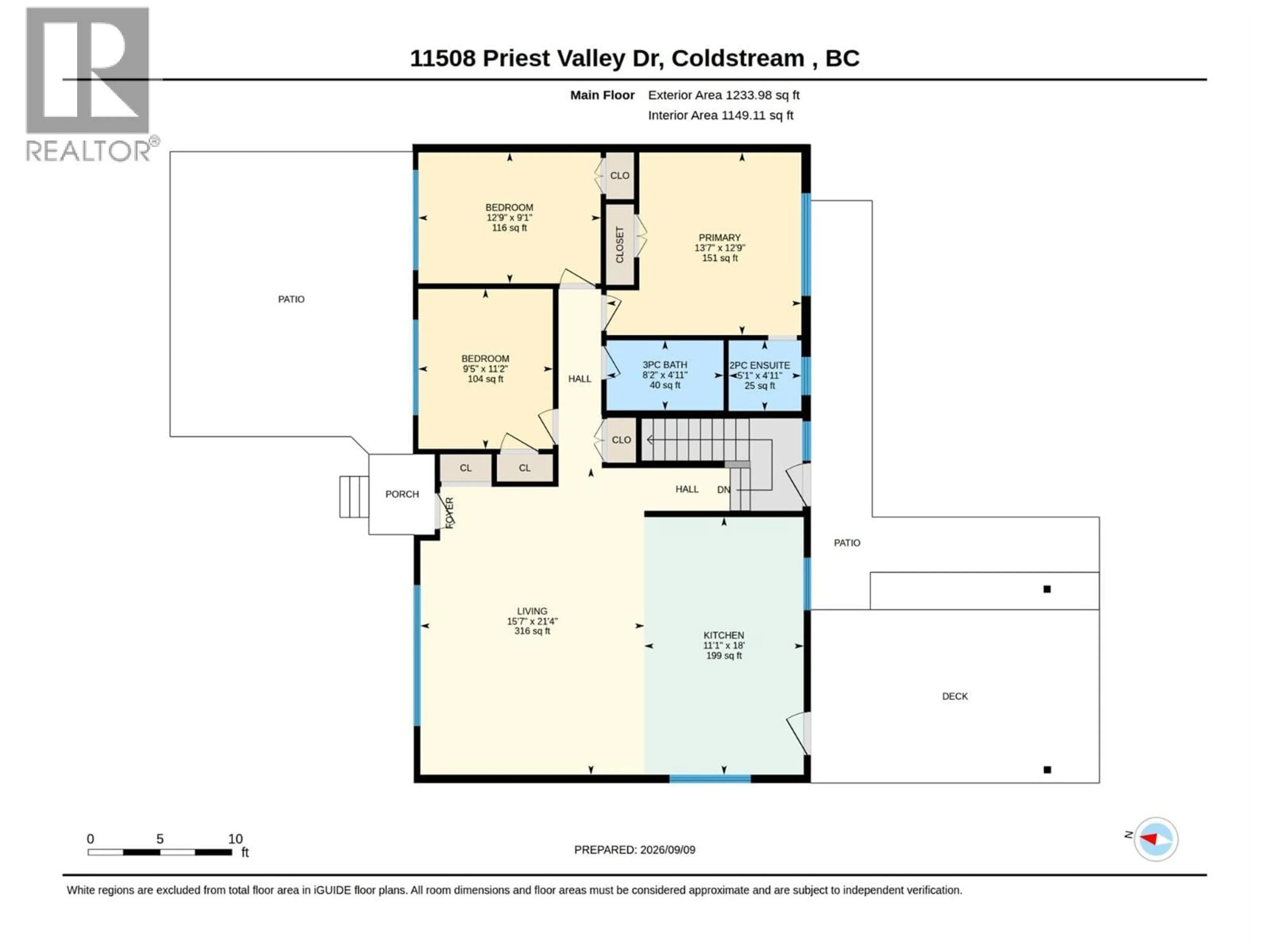 Floor plan for 11508 PRIEST VALLEY DRIVE, Coldstream British Columbia V1B1B6