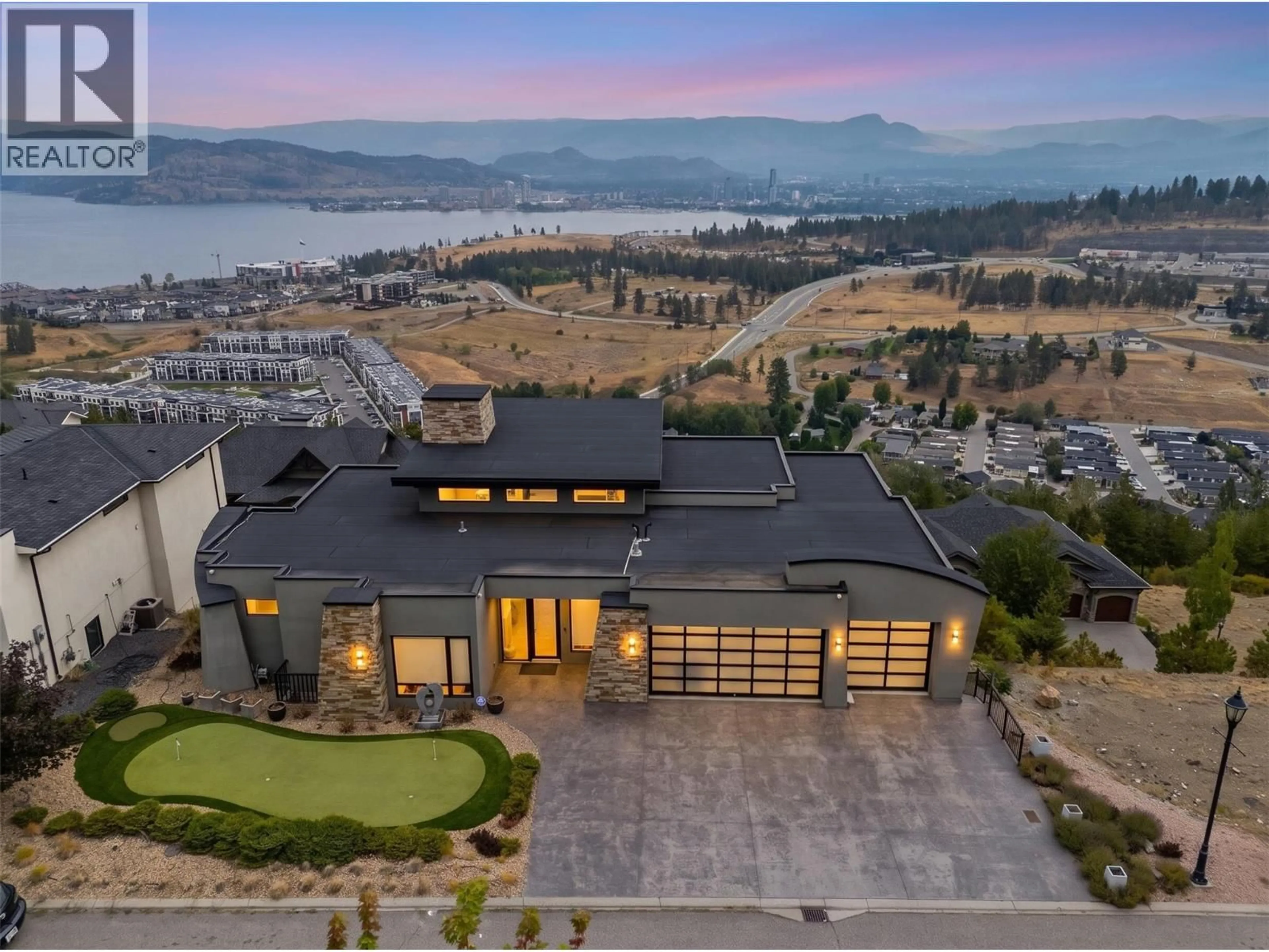A pic from outside/outdoor area/front of a property/back of a property/a pic from drone, mountain view for 1851 DIAMOND VIEW DRIVE, West Kelowna British Columbia V1Z4B7