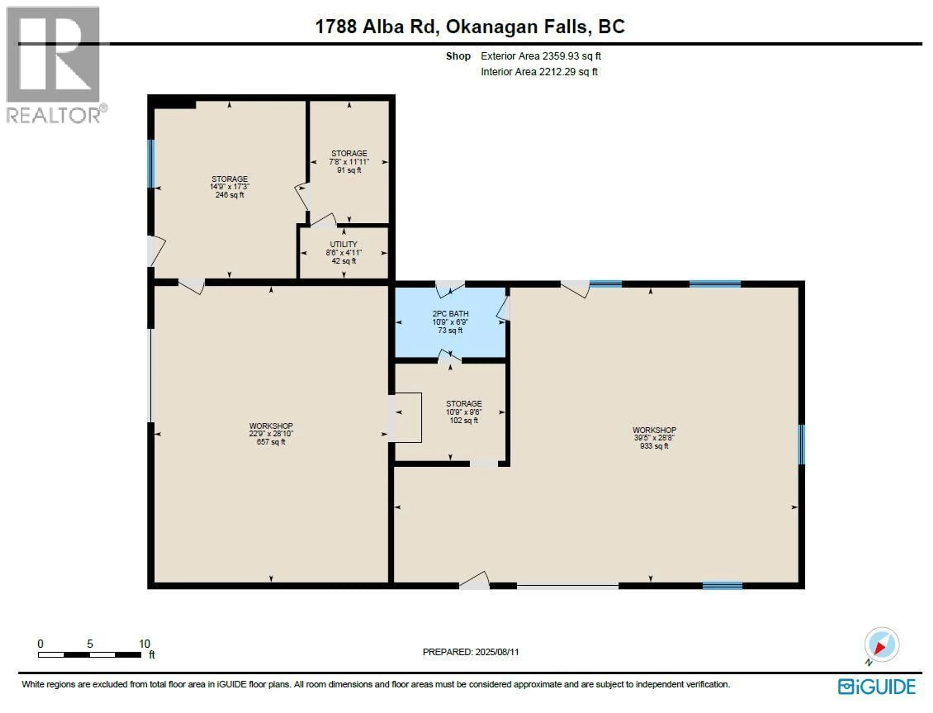 Floor plan for 1788 ALBA ROAD, Okanagan Falls British Columbia V0H1R2