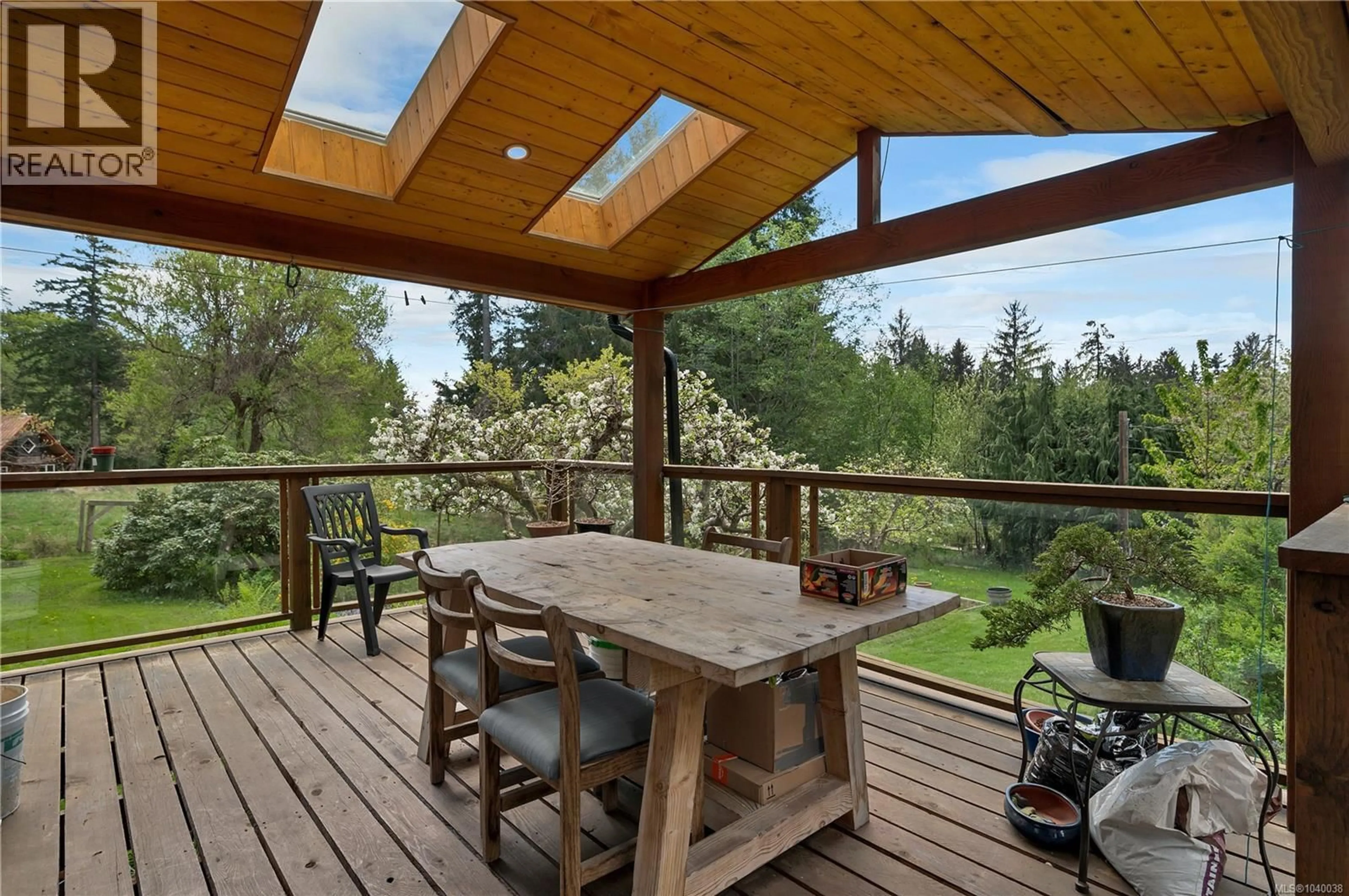 Patio, forest/trees view for 653 HERIOT BAY ROAD, Quadra Island British Columbia V0P1N0